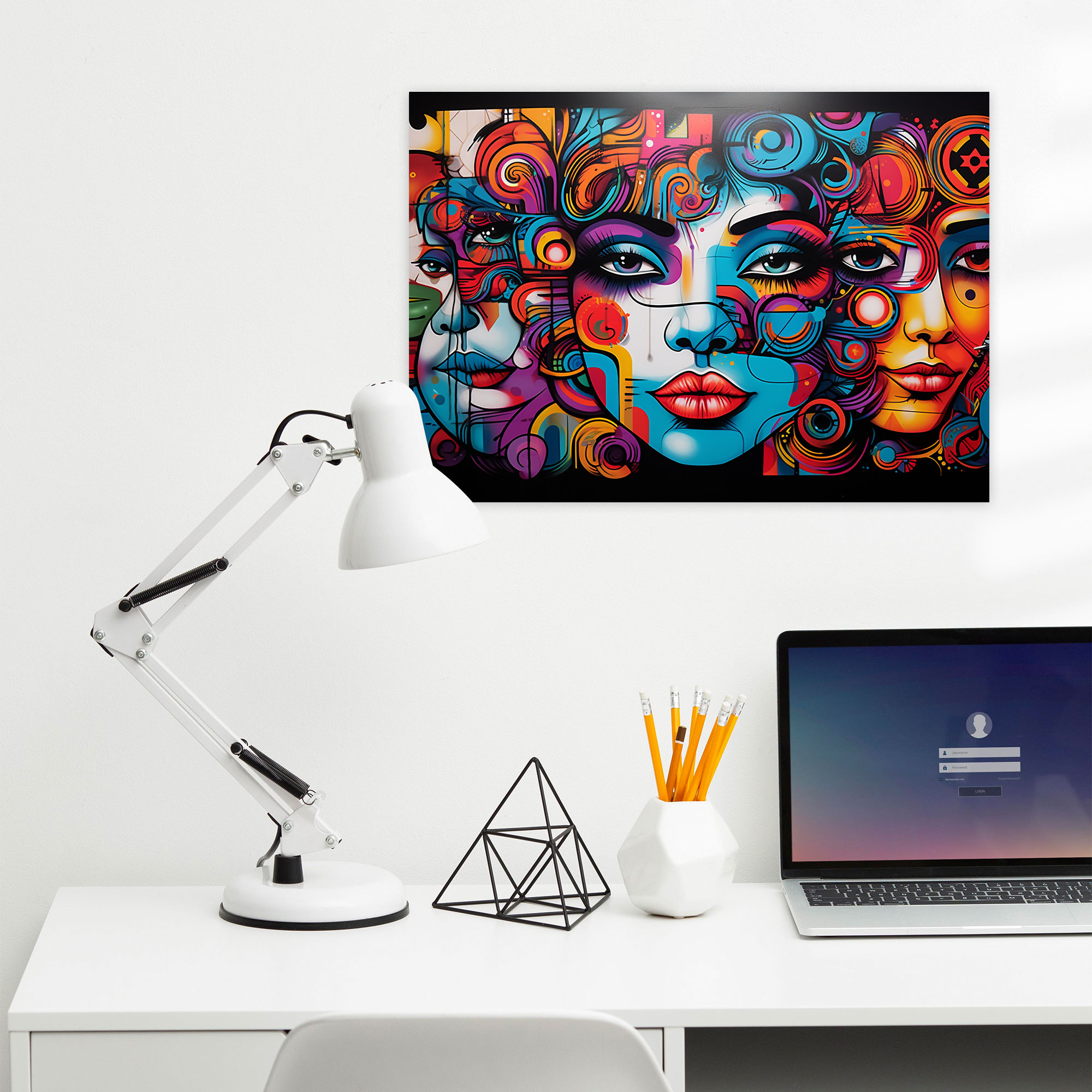 Community Graffiti Canvas Print - Graffiti, Canvas Print, Vibrant, Home Decoration