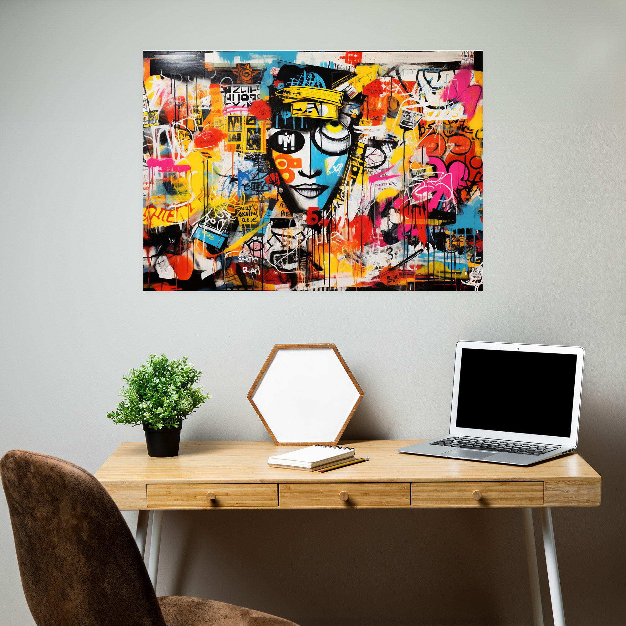 Graffiti Collage Canvas Print - Graffiti, Graffiti, Canvas Wall Art, Wall Decoration