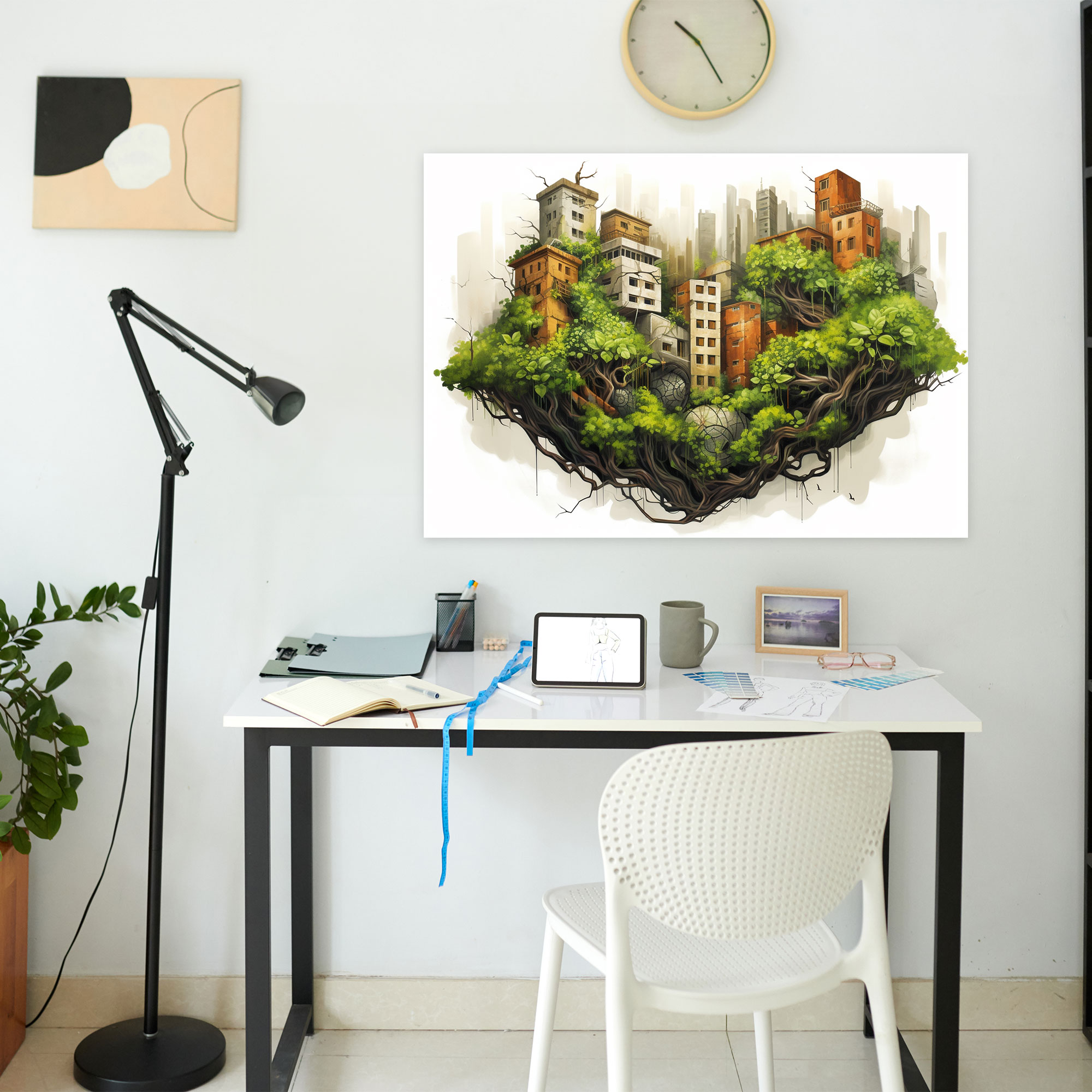 Urban Nature Graffiti Wall Art - Graffiti, Canvas Print, Graffiti, Cityscape