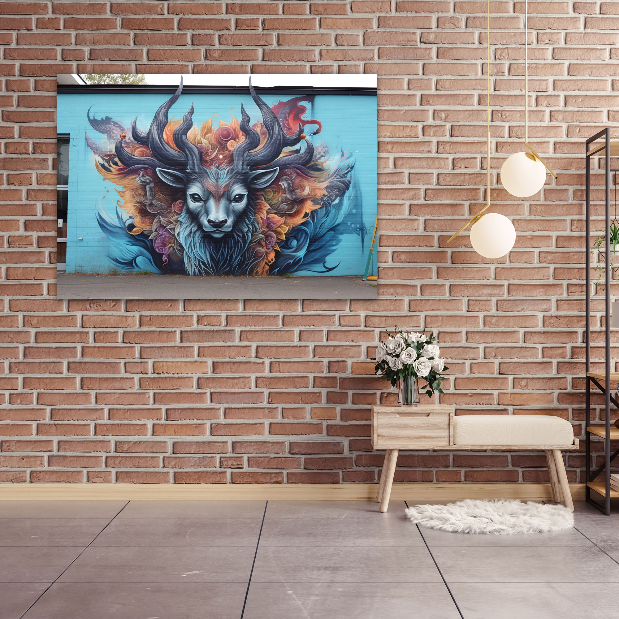 Animal Graffiti Wall Art - Graffiti, Nature, Home Decoration, Urban Walls