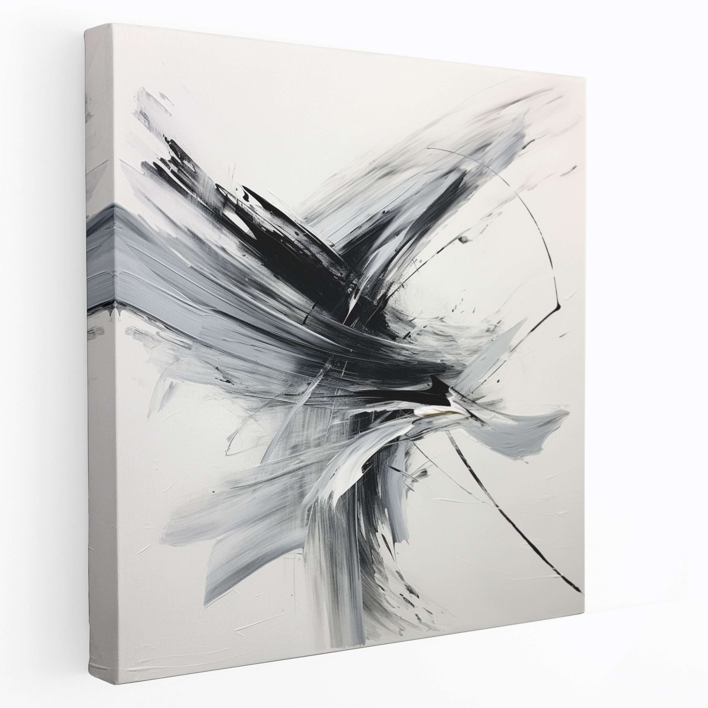 Gray Energy Canvas Print - Gray, Wall Art, Canvas, Home Decoration