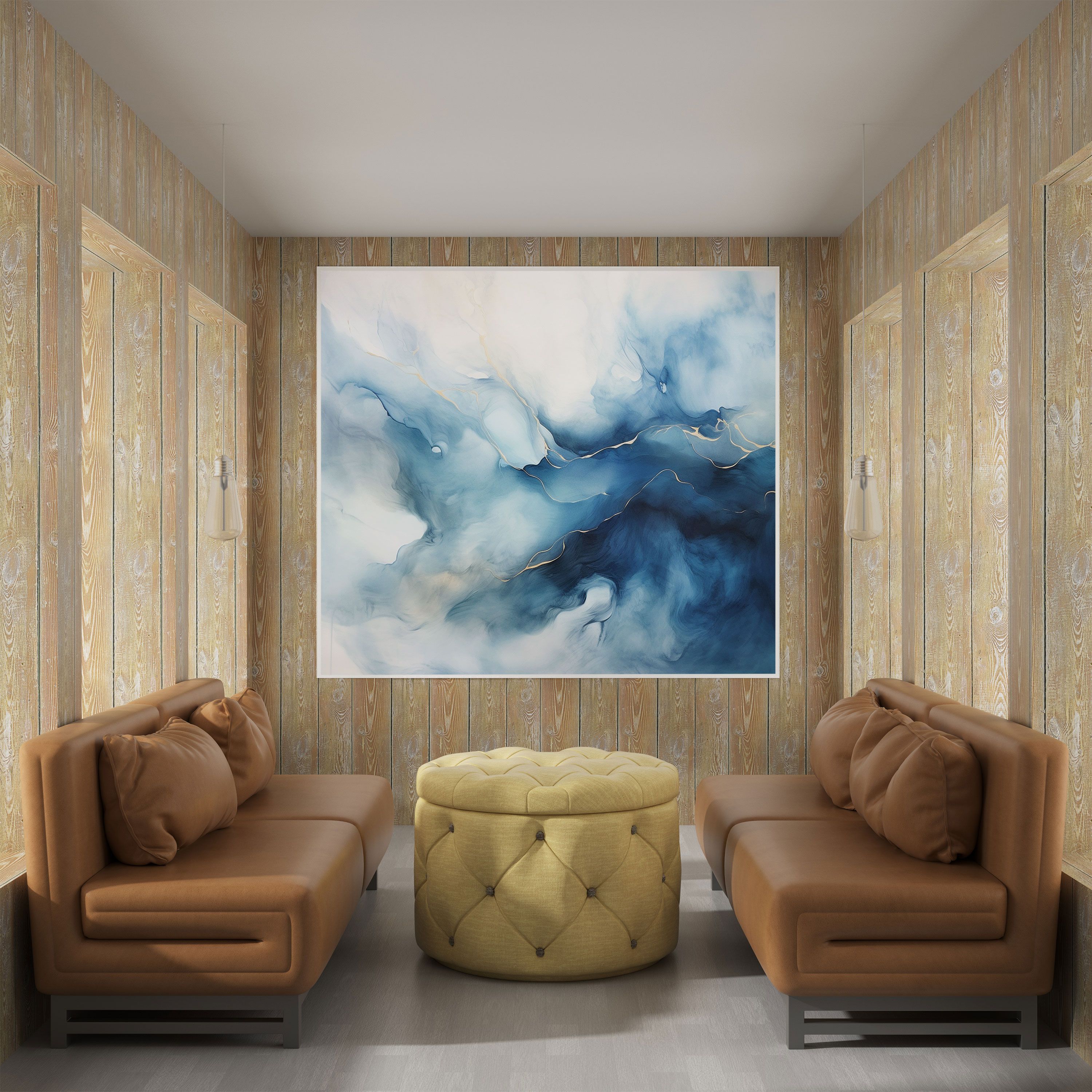 Gray Clouds Canvas Print - Gray, Canvas Wall Art, Gray And Blue, Beauty