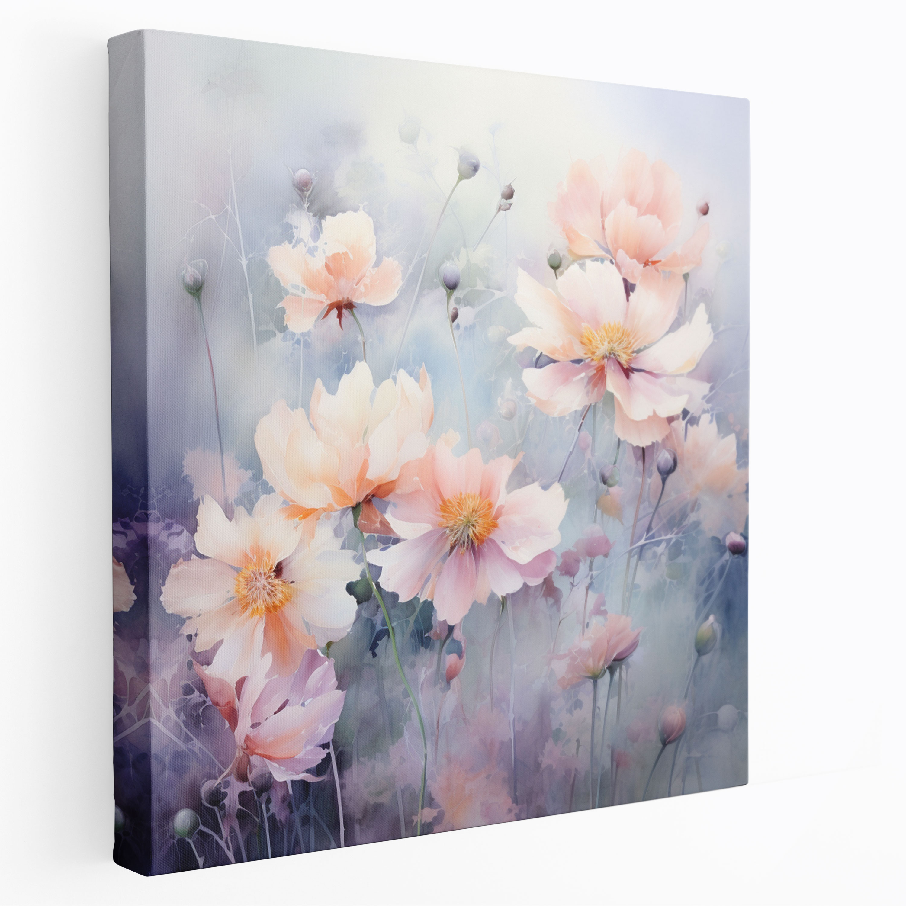 Gray Garden Wall Art - Gray, Nature, Canvas, Home Decoration