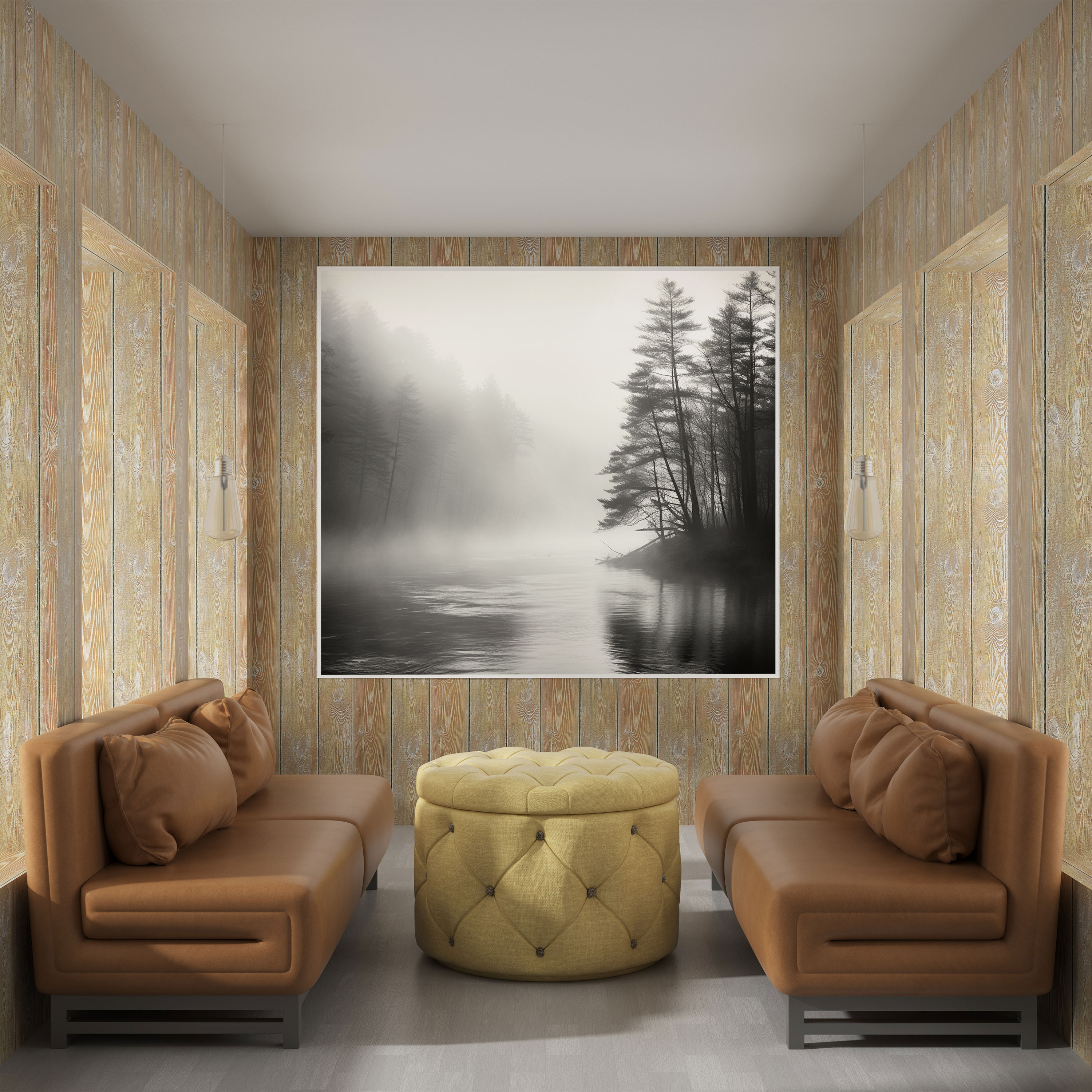 Gray Mist Canvas Print - Gray, Serene, Wall Art, Canvas Print
