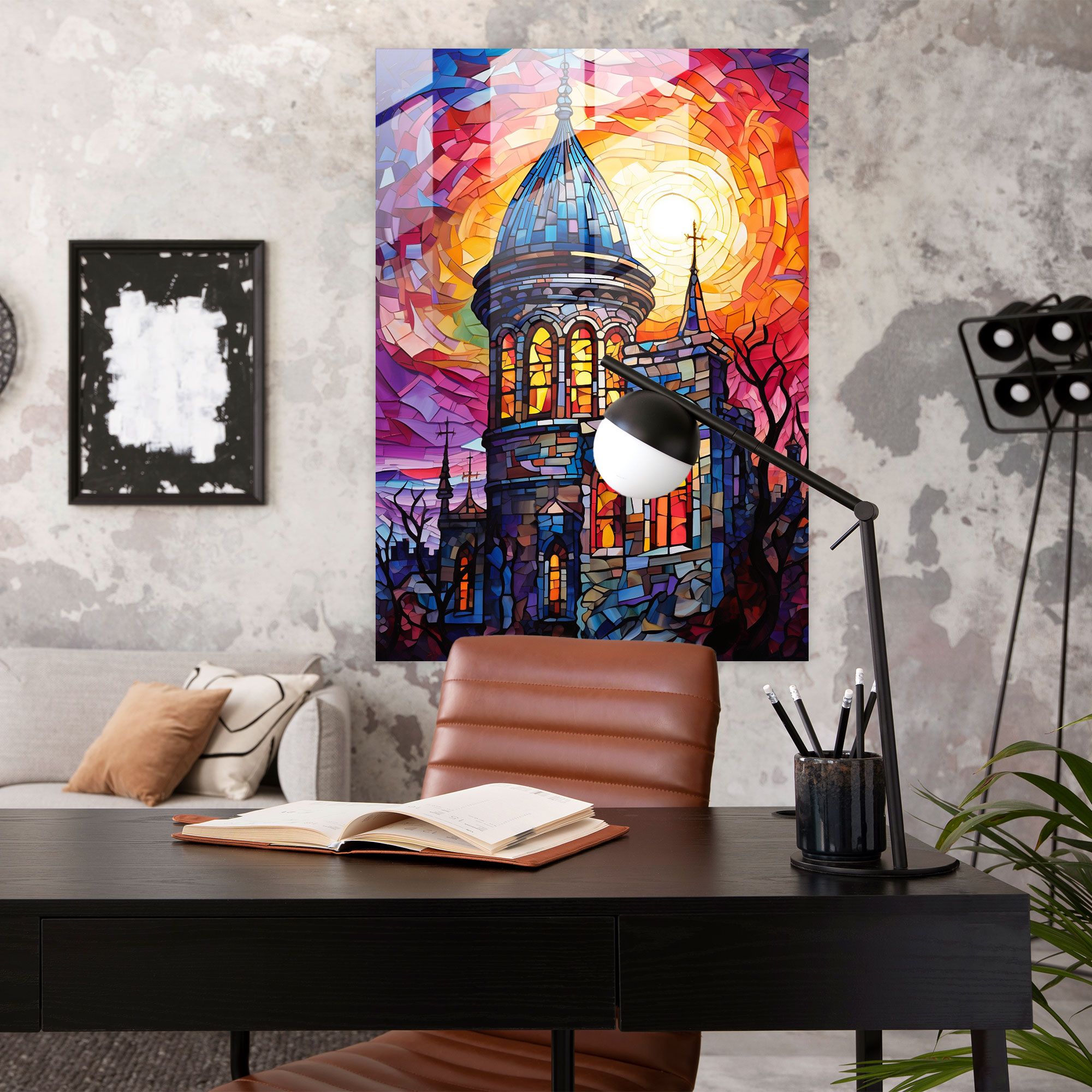 Galata Kulesi Cam Tablo - Ev Dekorasyonu Modern Sanat