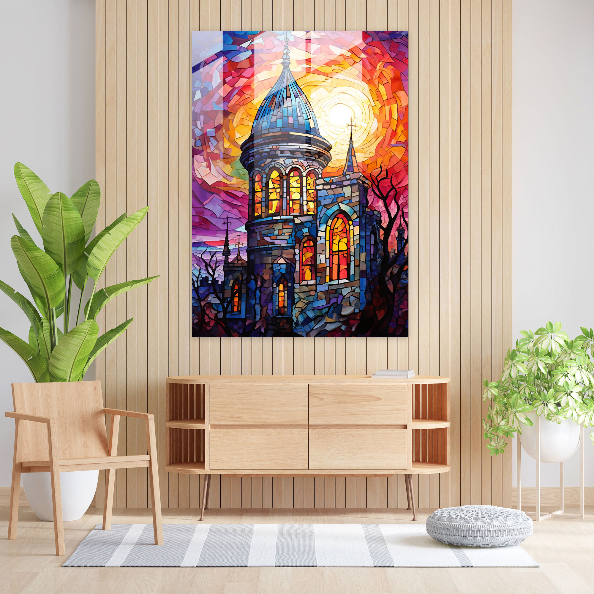 Galata Kulesi Cam Tablo - Ev Dekorasyonu Modern Sanat