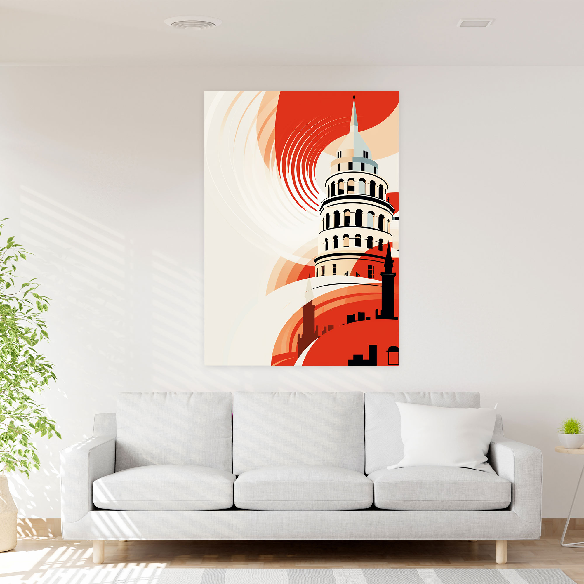 Galata Tower Wall Decoration - Galata Tower, Contemporary, Sleek, Wall Art