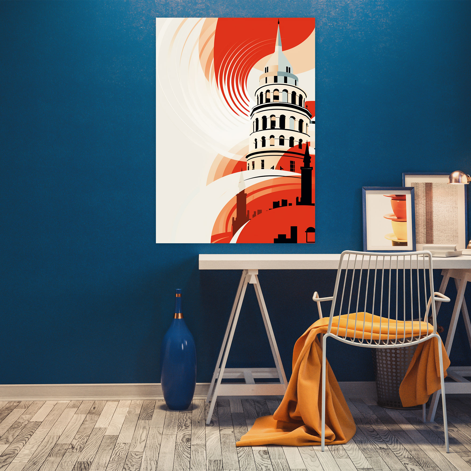 Galata Tower Wall Decoration - Galata Tower, Contemporary, Sleek, Wall Art