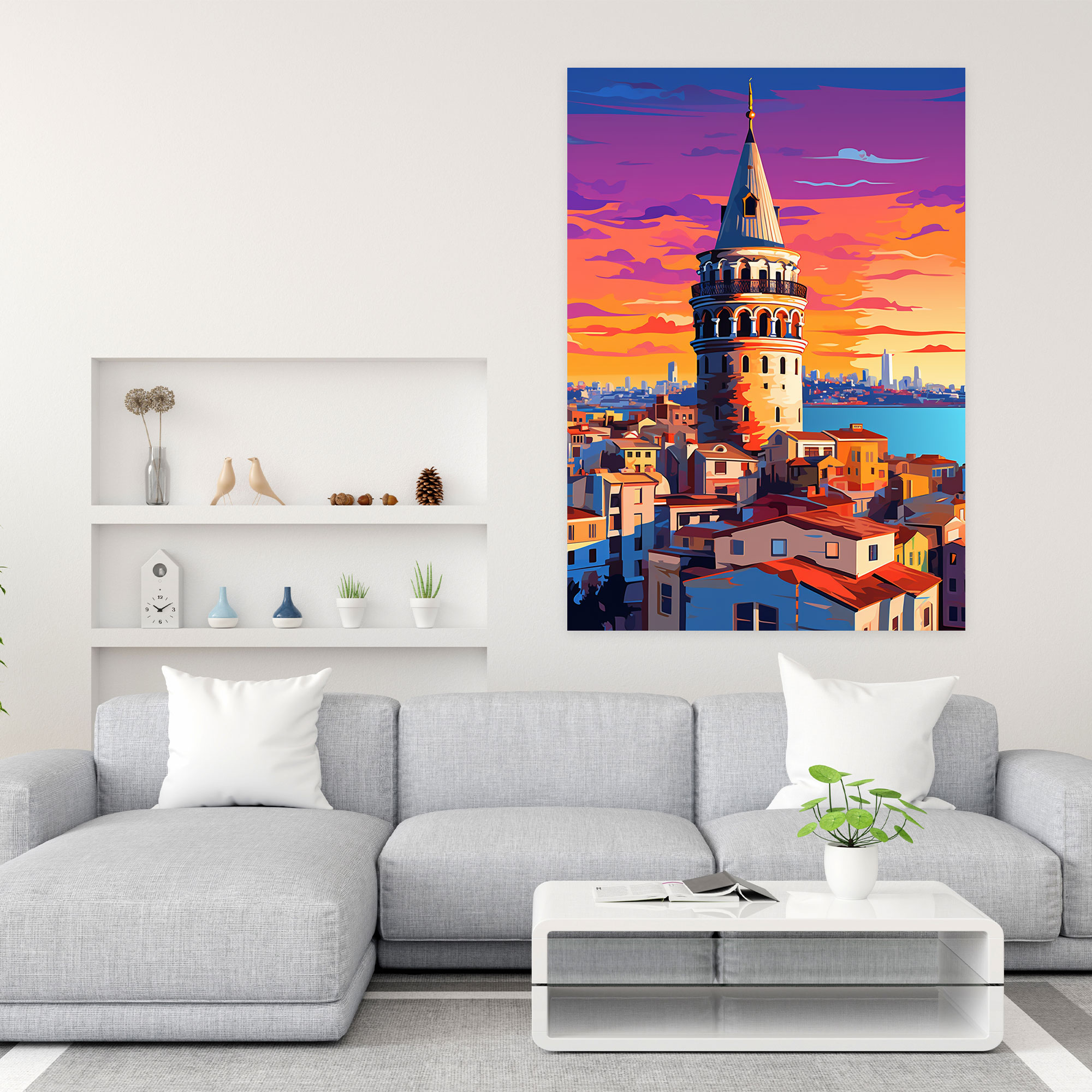 Galata Tower Wall Decoration - Galata Tower, Wall Decoration, Energetic Composition, Galata Tower