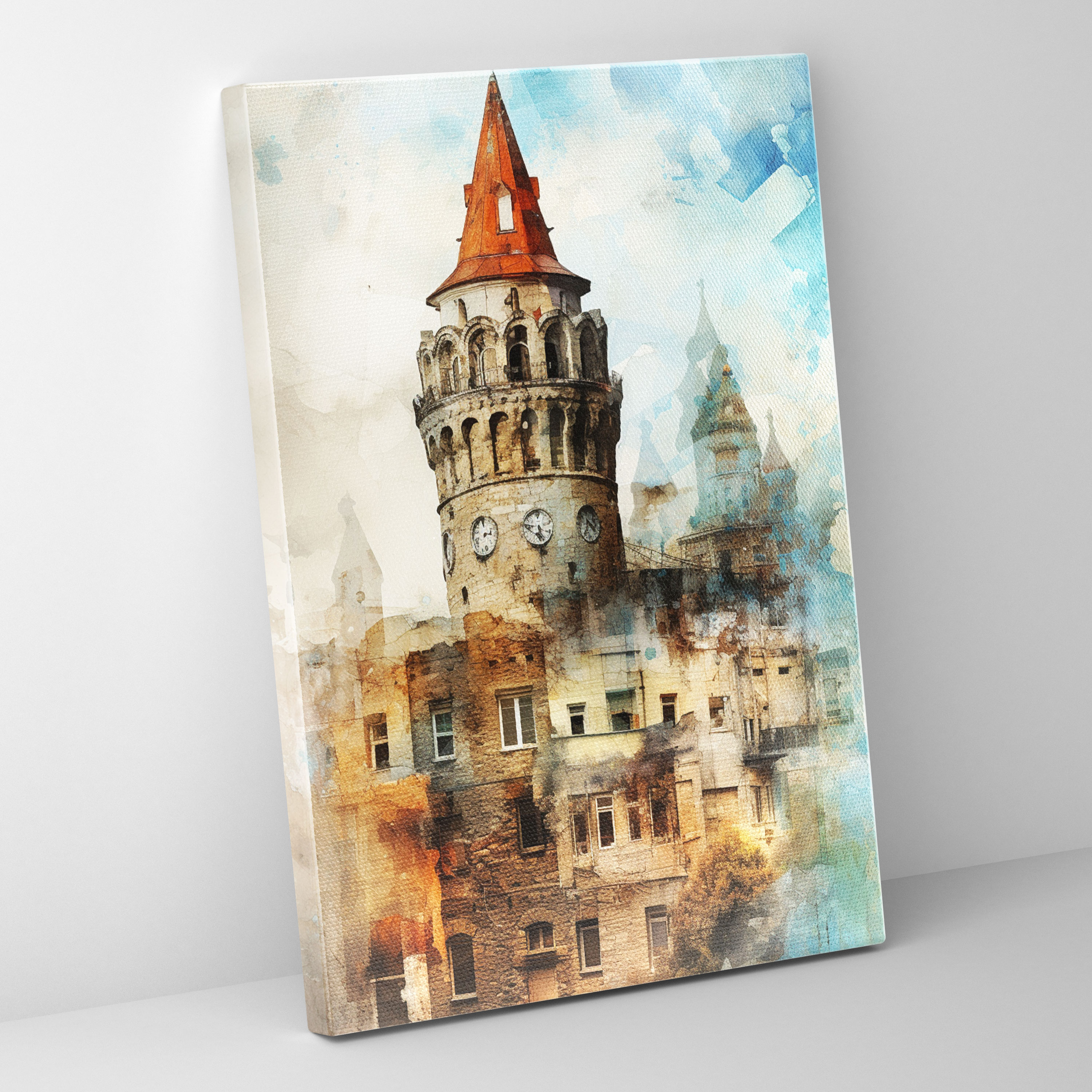 Galata Tower Canvas Print - Galata Tower, Wall Art, Various Materials, Home Decoration