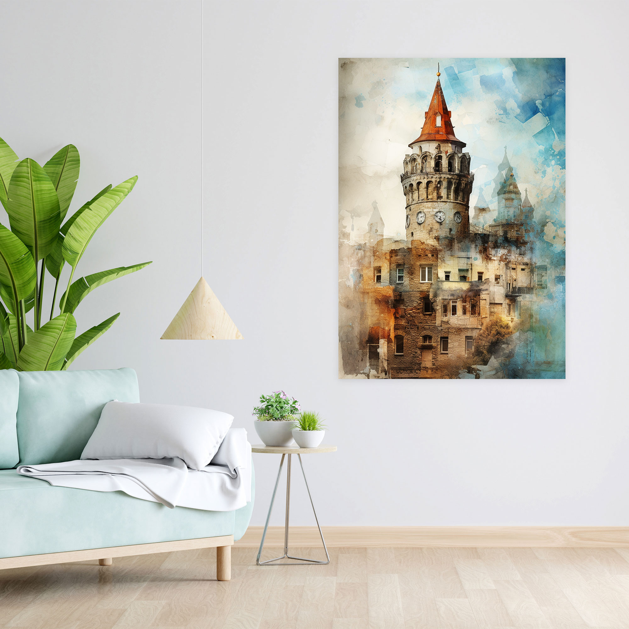 Galata Tower Canvas Print - Galata Tower, Wall Art, Various Materials, Home Decoration