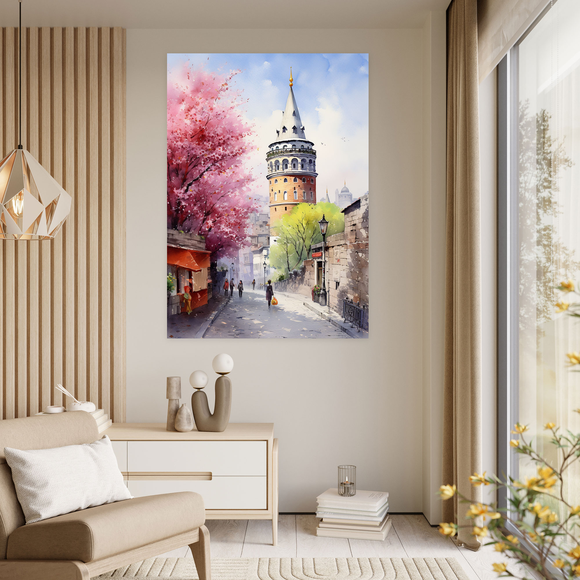 Galata Tower Canvas Print - Galata Tower, Home Decoration, Canvas, Canvas Wall Art