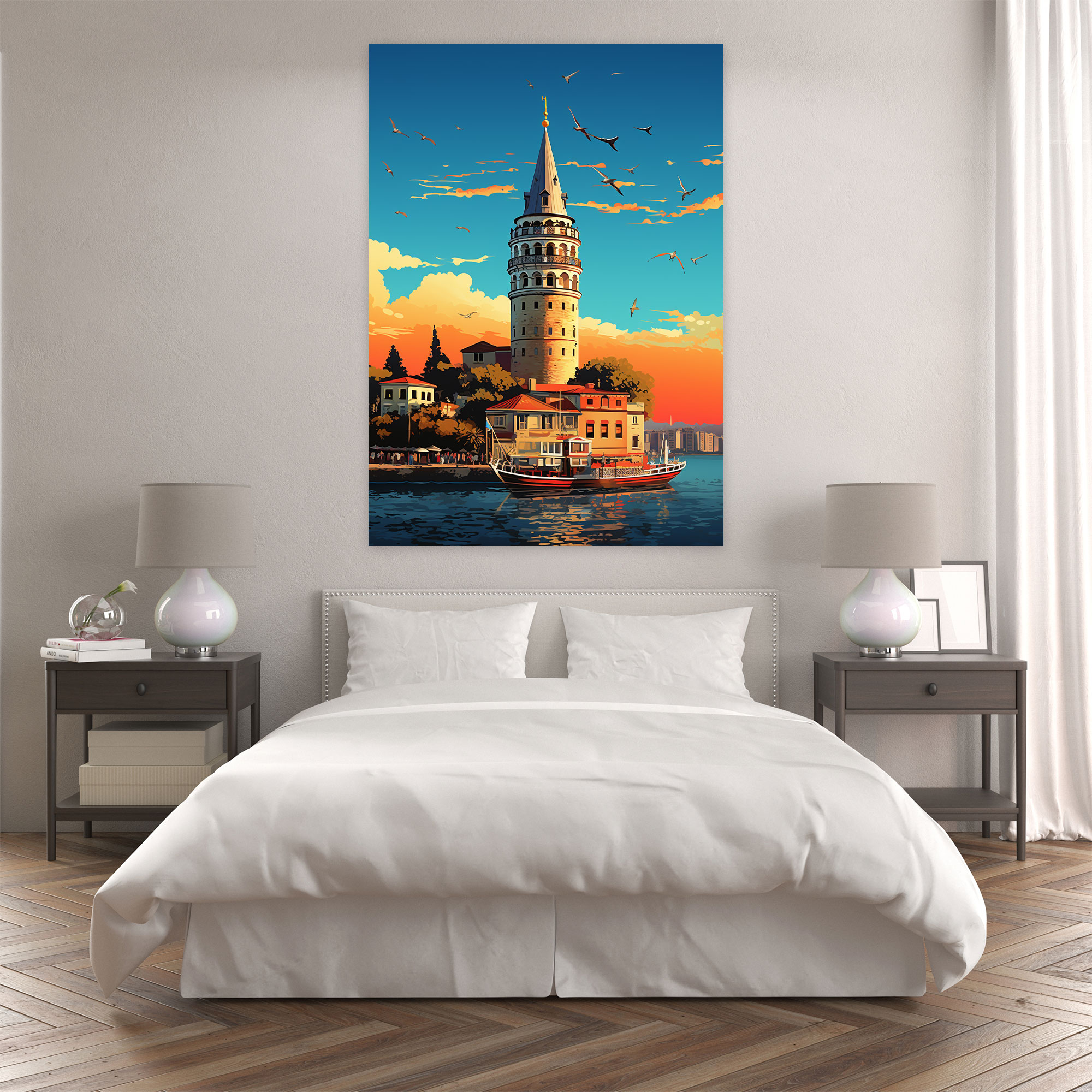 Galata Tower Wall Art - Galata Tower, Wall Art, Pop Art Illustration, Home Decoration