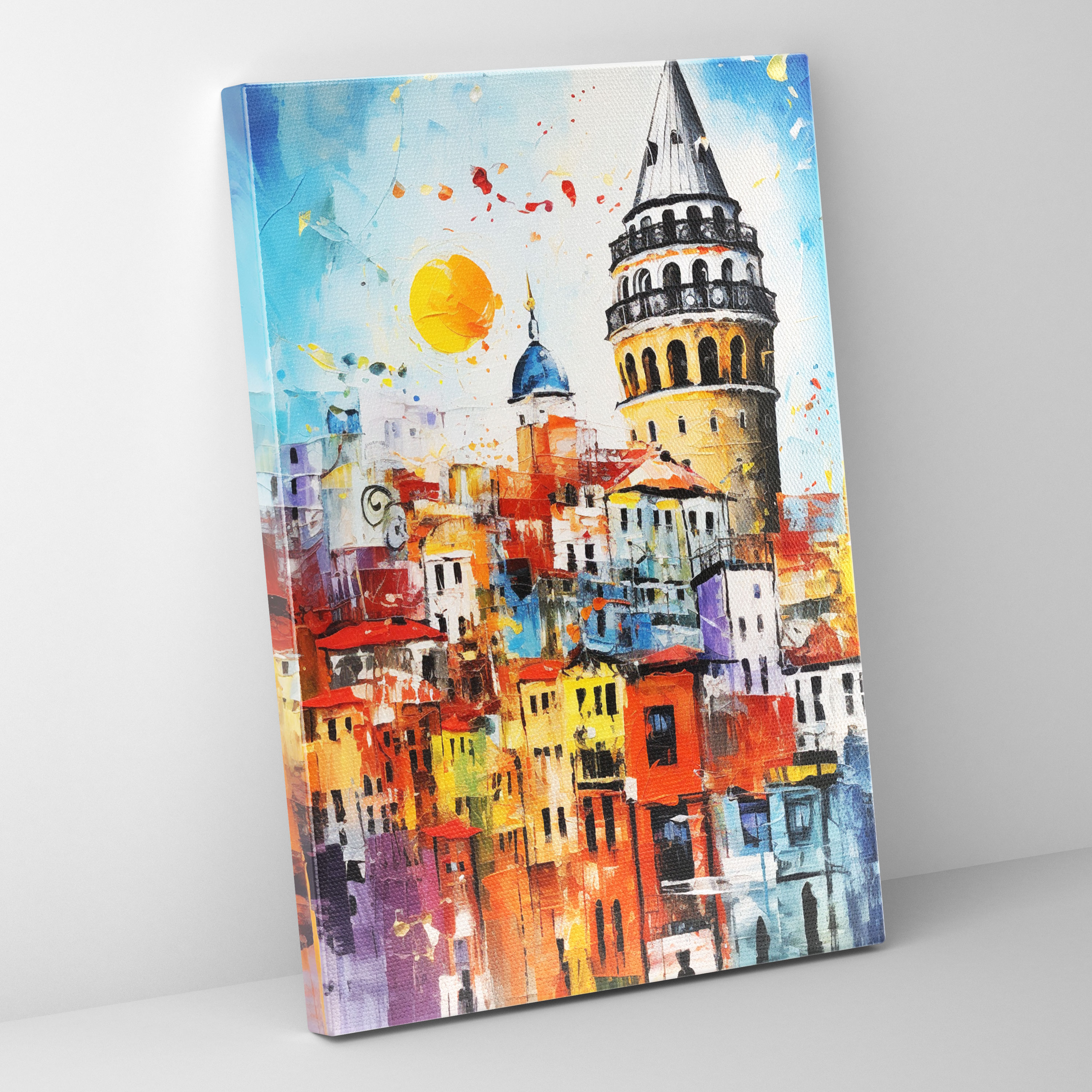 Galata Tower Wall Decoration - Galata Tower, Canvas, Home Decoration, Contemporary Art