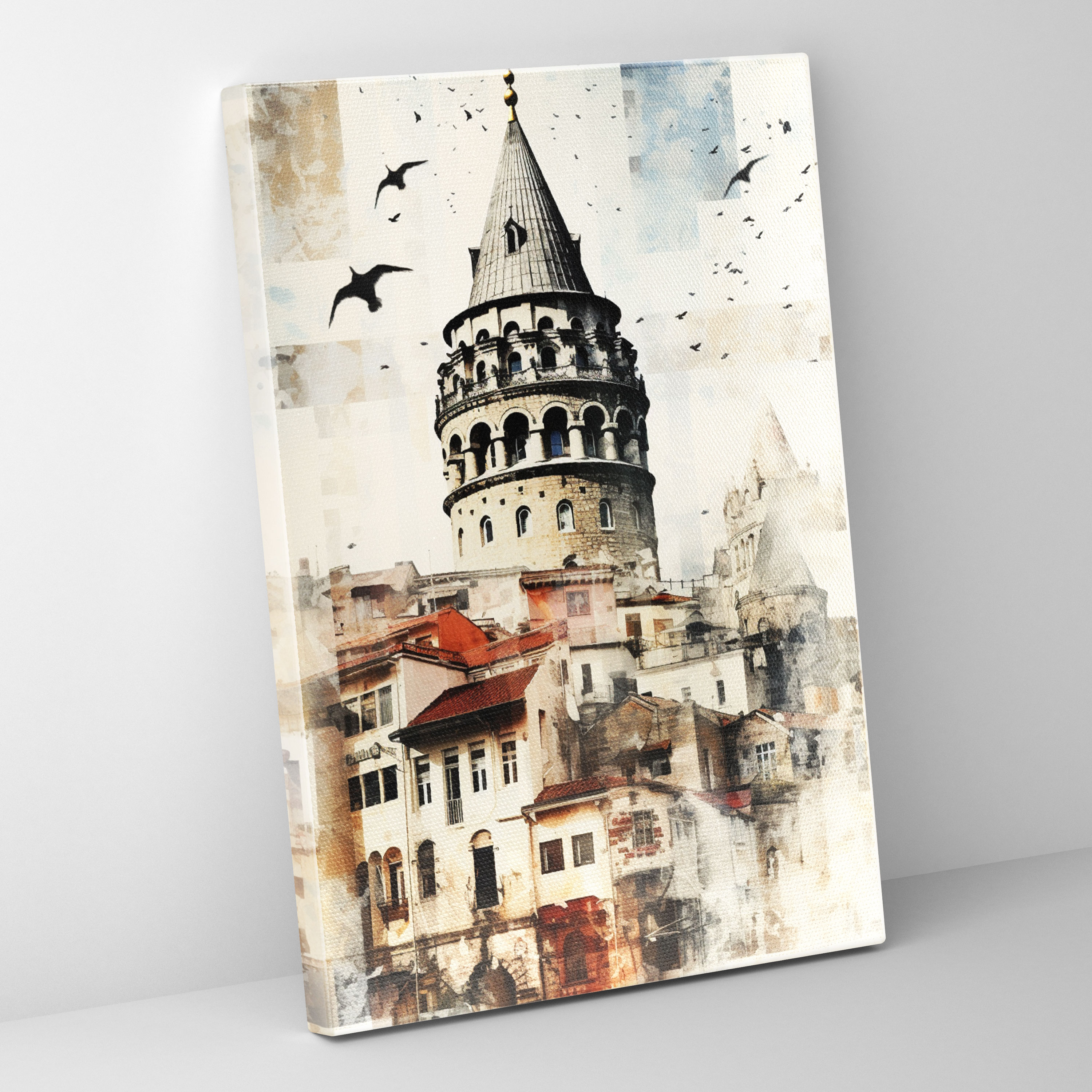 Galata Tower Wall Art - Galata Tower, Photographic Fusion, Wall Art, Galata Tower
