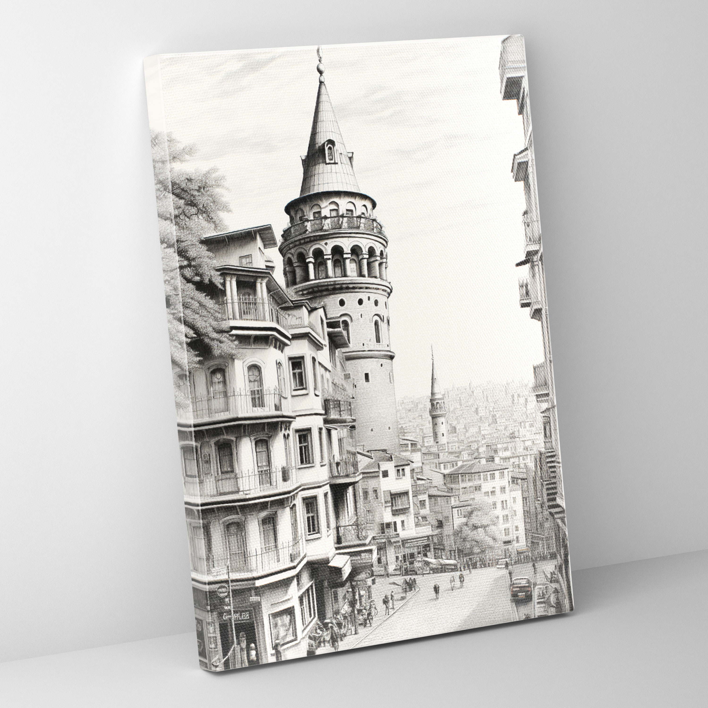 Galata Tower Wall Art - Galata Tower, Wall Decoration, Canvas, Home Decoration