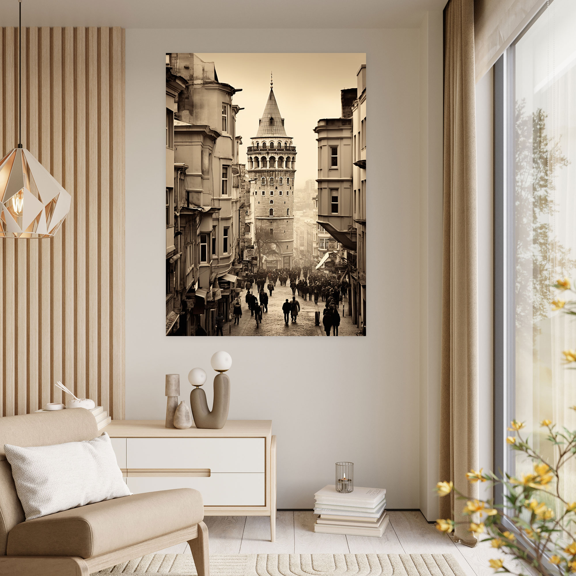 Galata Tower Canvas Print - Galata Tower, Wall Art, Nostalgia, Wall Decoration