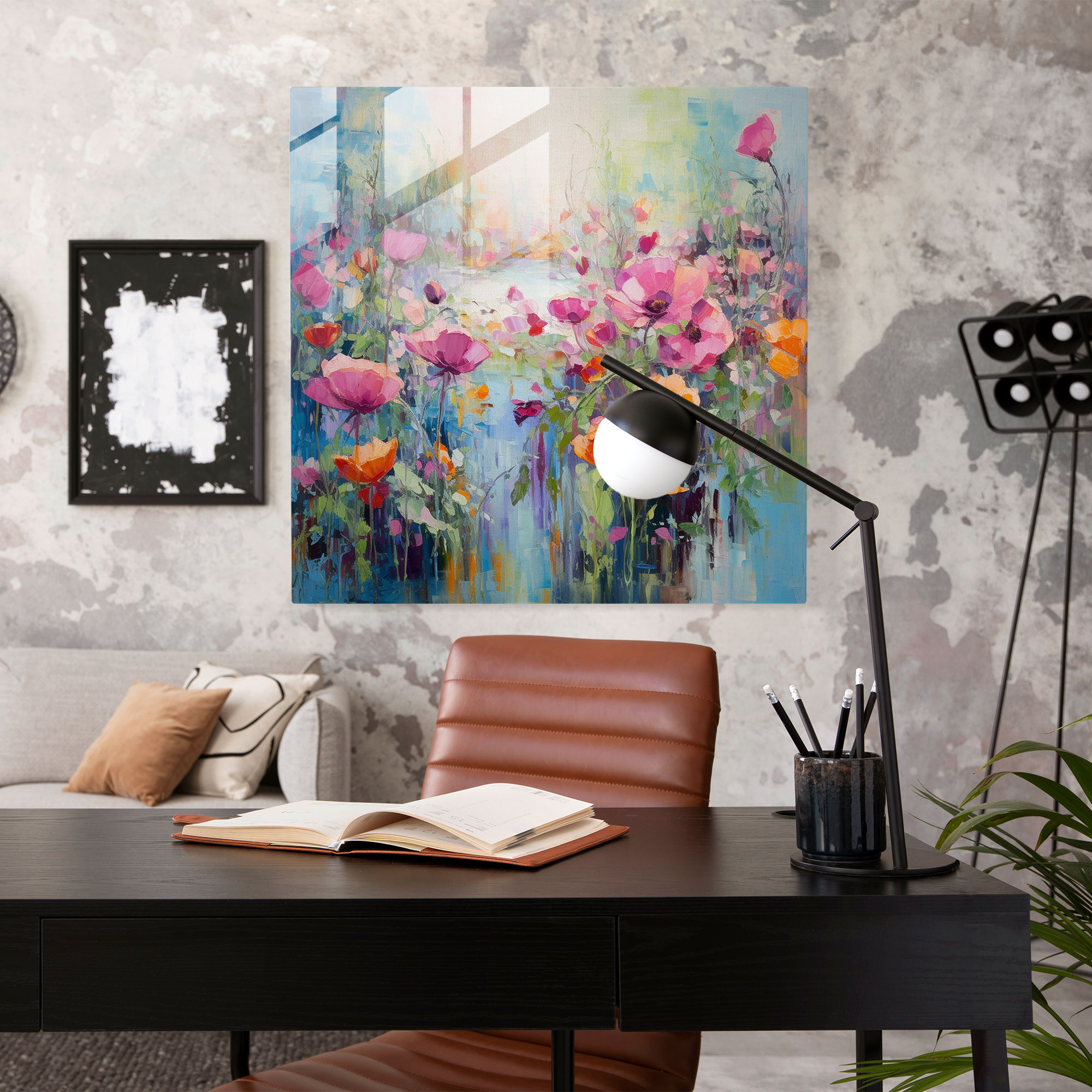 Exquisite Glass Print - Abstract Impressionistic Glass Wall Art - Home Decoration - Modern Artwork