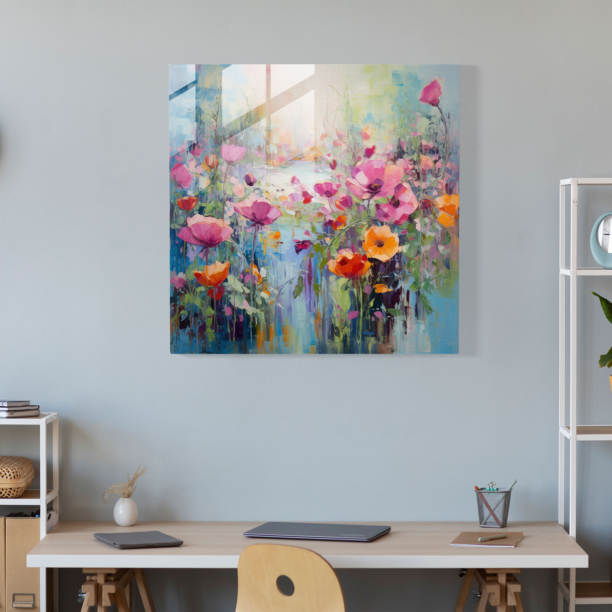 Exquisite Glass Print - Abstract Impressionistic Glass Wall Art - Home Decoration - Modern Artwork
