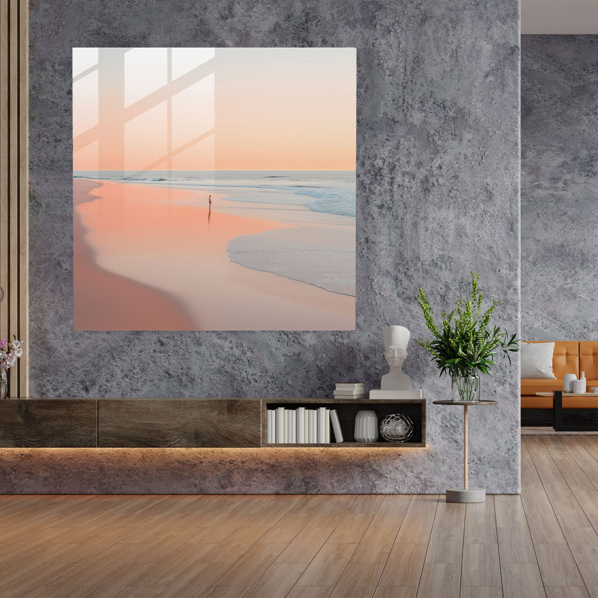 Tranquil Horizons Glass Wall Art