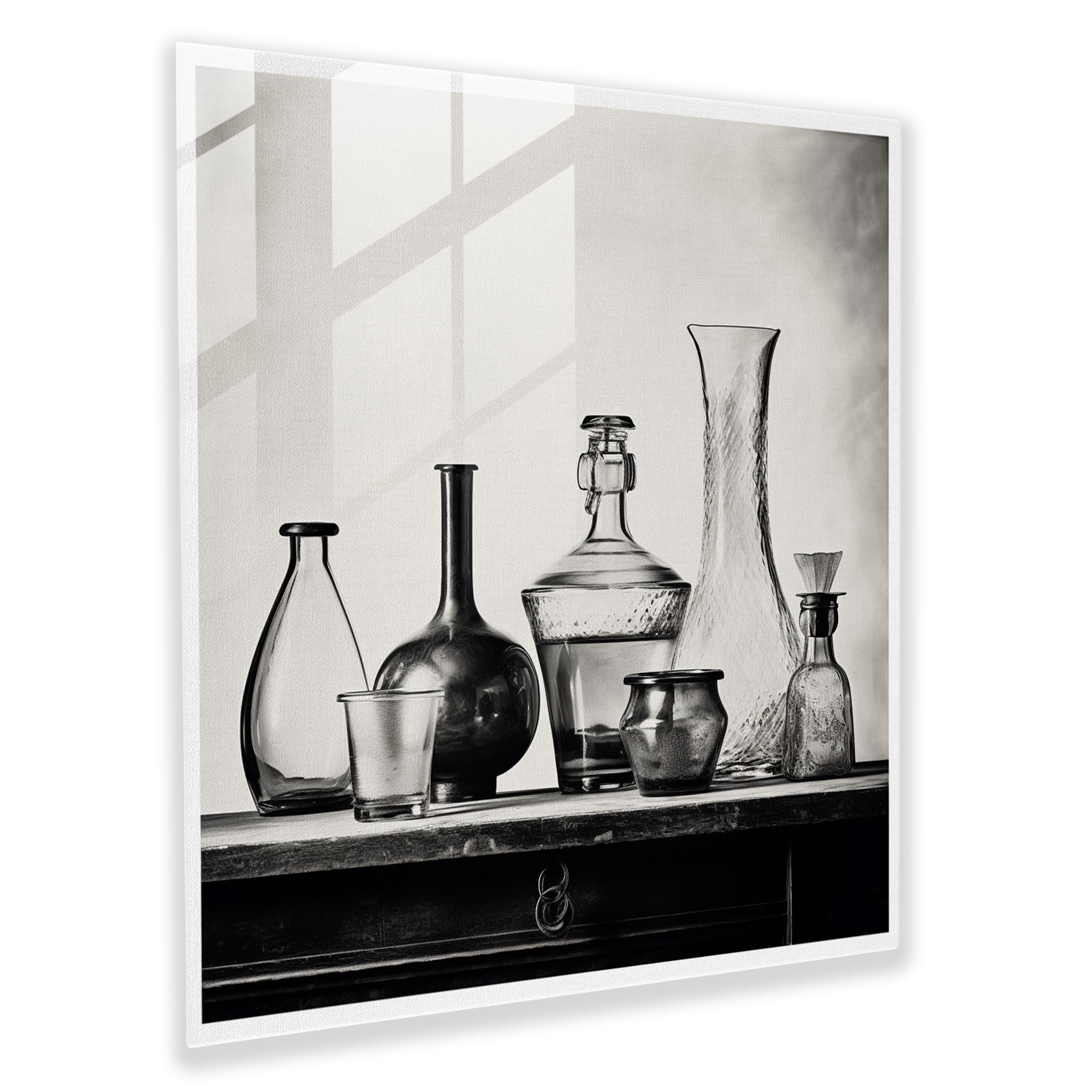 Hermes Glass Print - Vintage Glass Wall Art - Hermes, Wall Decoration, Glass Art, Home Decoration