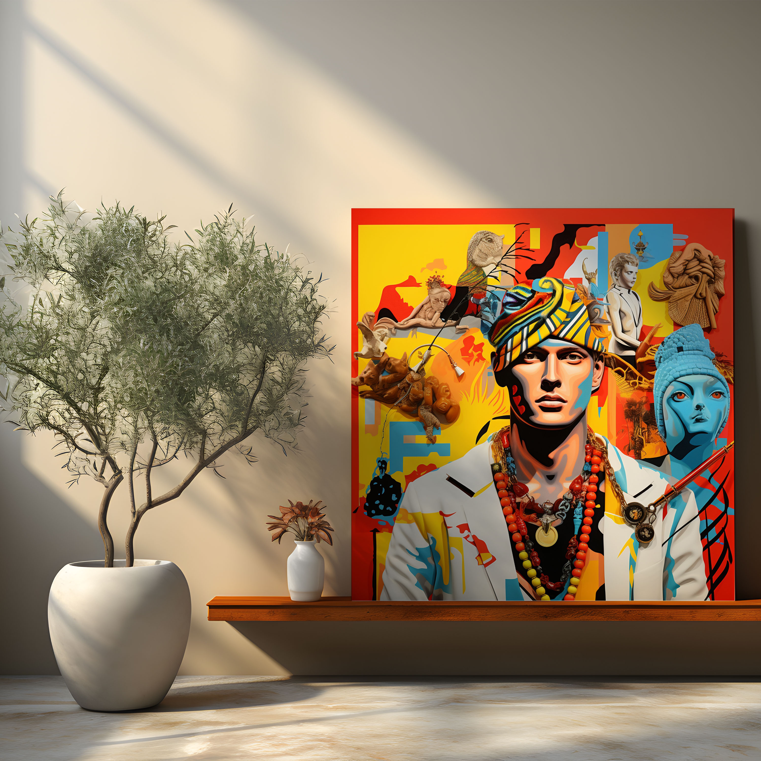 Vibrant Iconography Wall Art - Hermes, Versatility, Wall Art, Wall Decoration