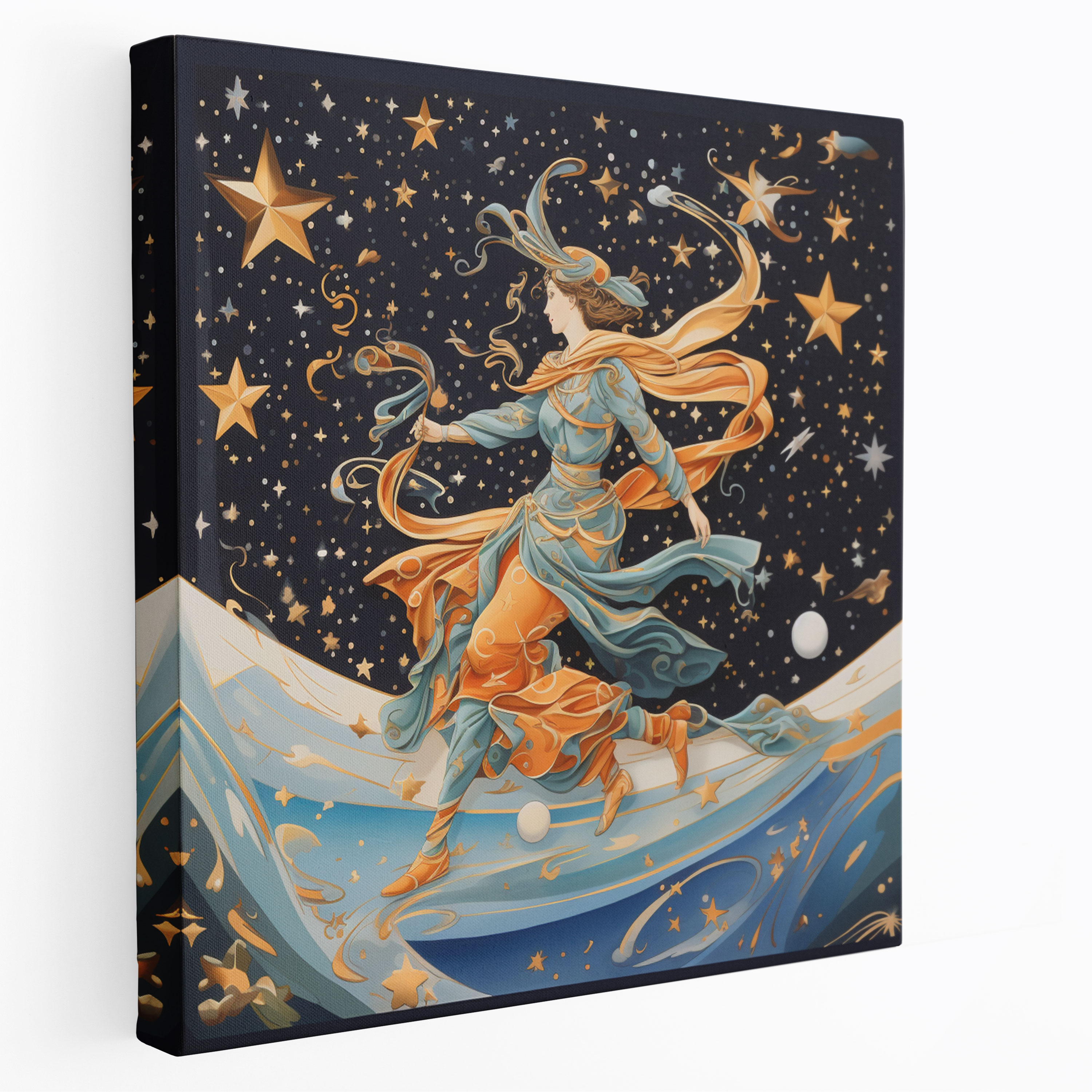 Hermes Celestial Winged Sandals Canvas Print - Hermes, Wall Decoration, Hermes, Home Decoration