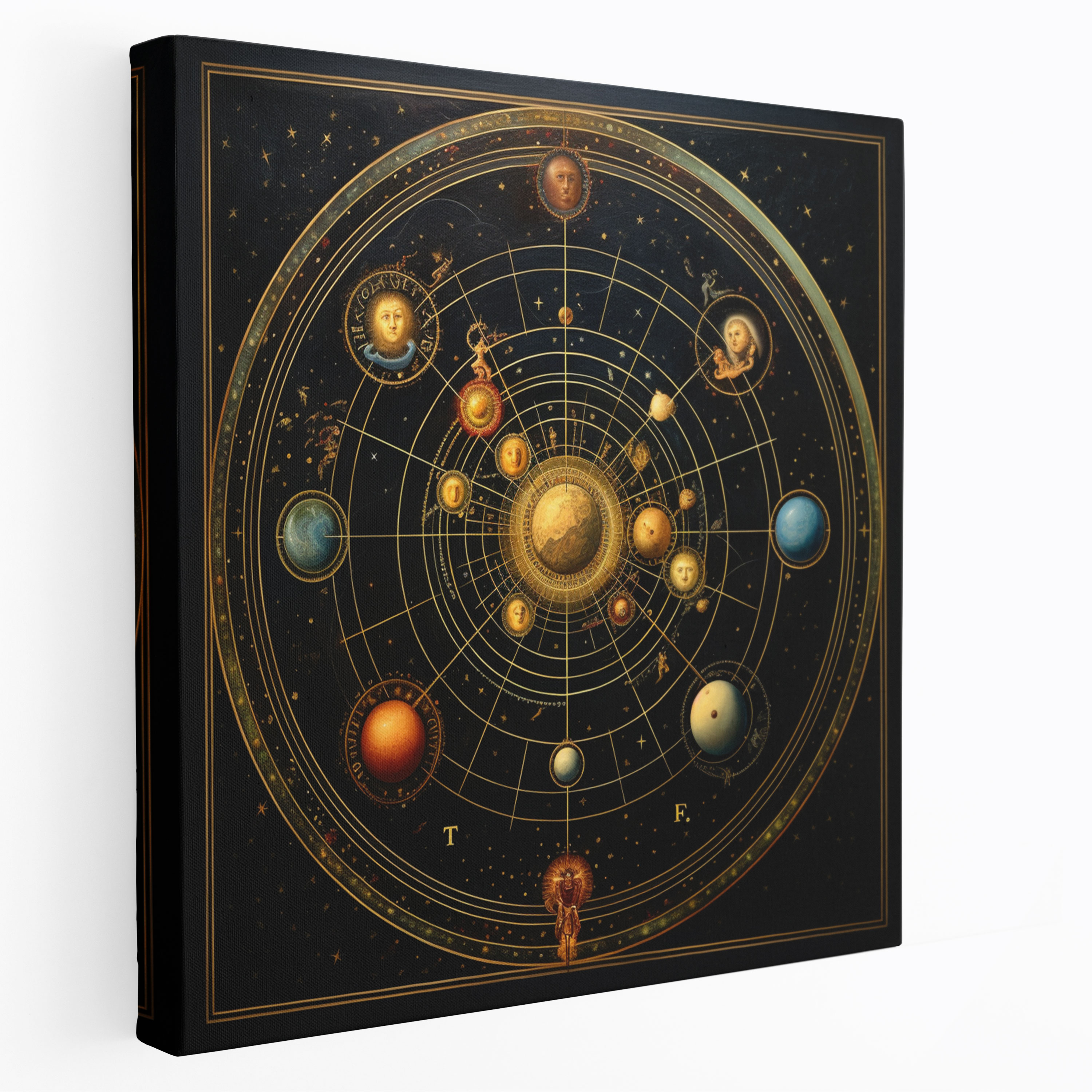 Hermes Cosmic Alignment Canvas Print - Hermes, Canvas Wall Art, Hermes, Home Decoration