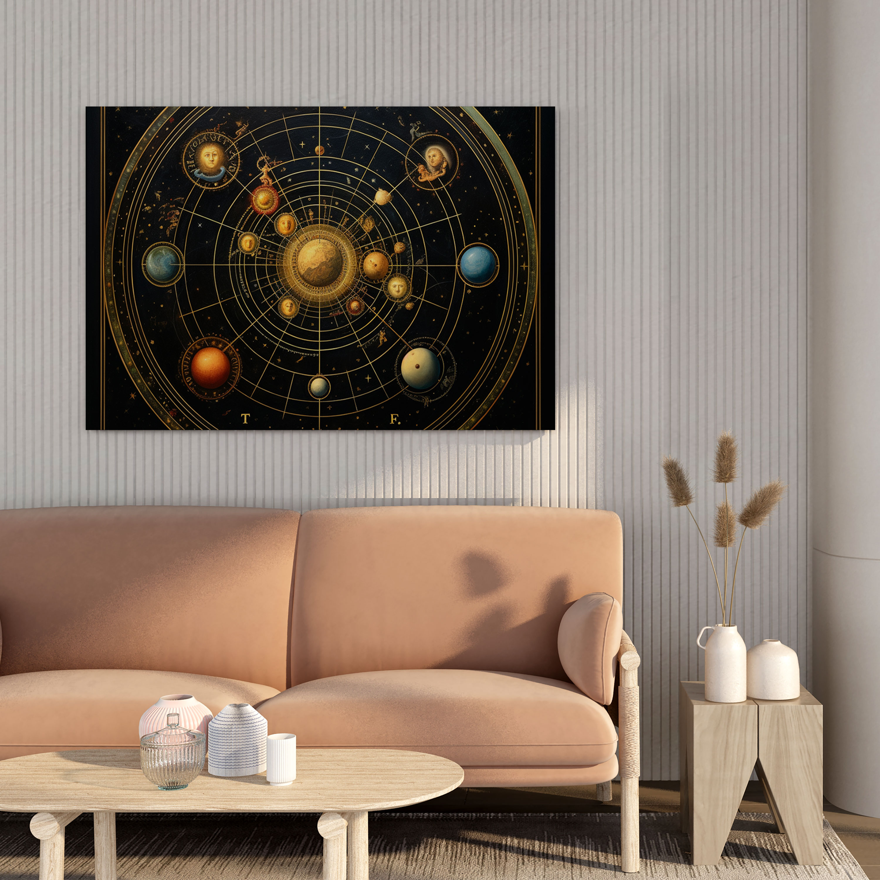 Hermes Cosmic Alignment Canvas Print - Hermes, Canvas Wall Art, Hermes, Home Decoration
