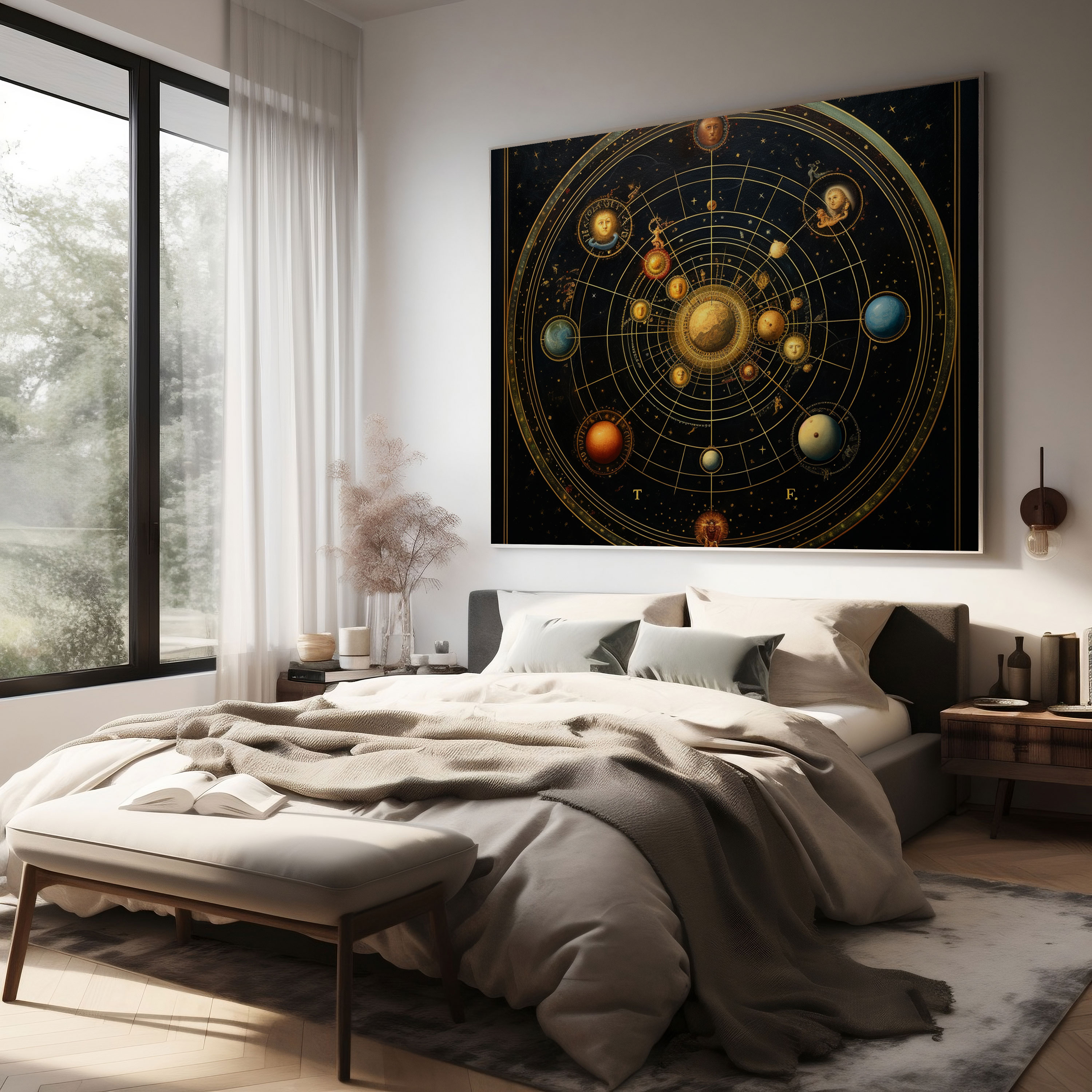 Hermes Cosmic Alignment Canvas Print - Hermes, Canvas Wall Art, Hermes, Home Decoration