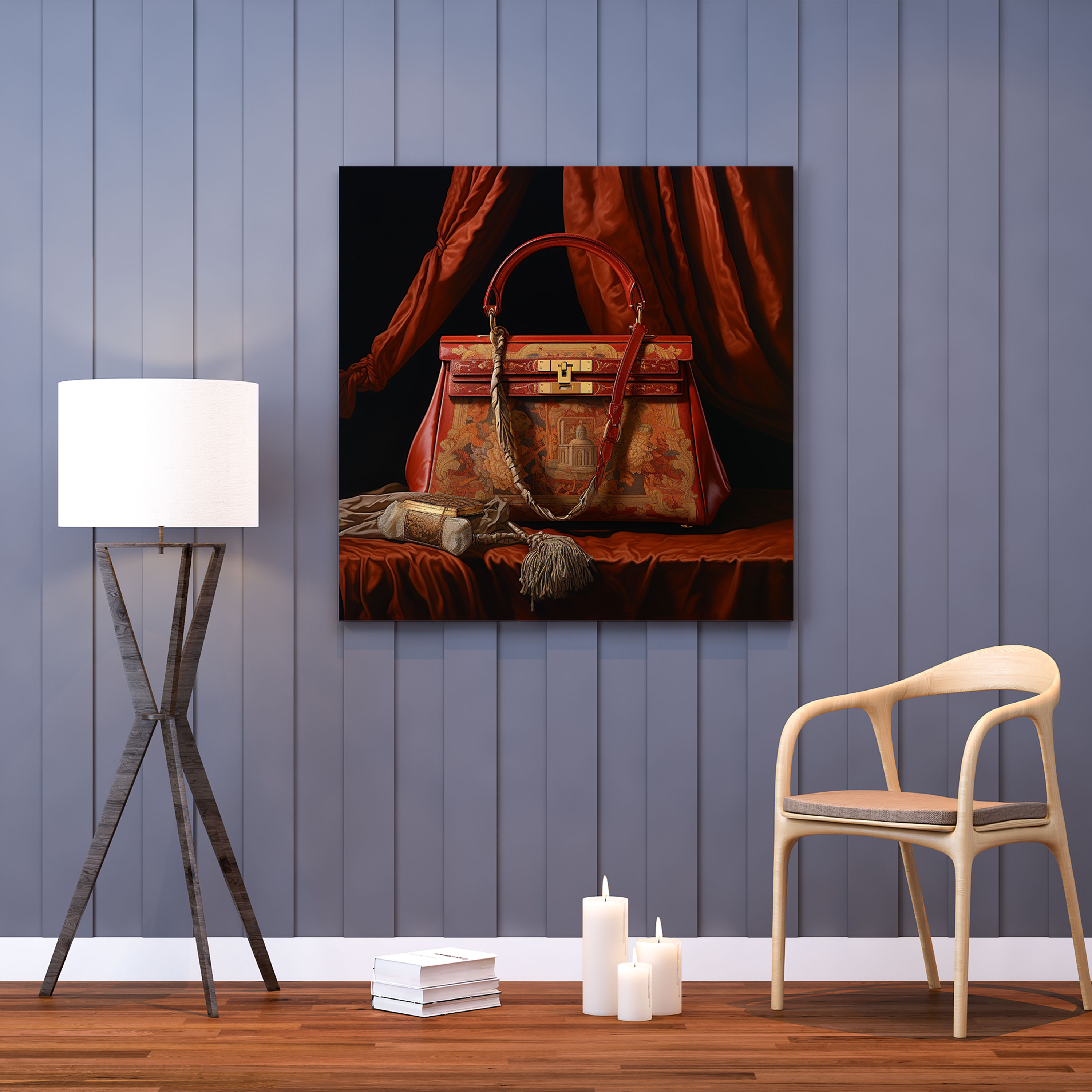 Hermes Kelly Bag Wall Art - Hermes, Oil Painting, Canvas Wall Art, Wall Art