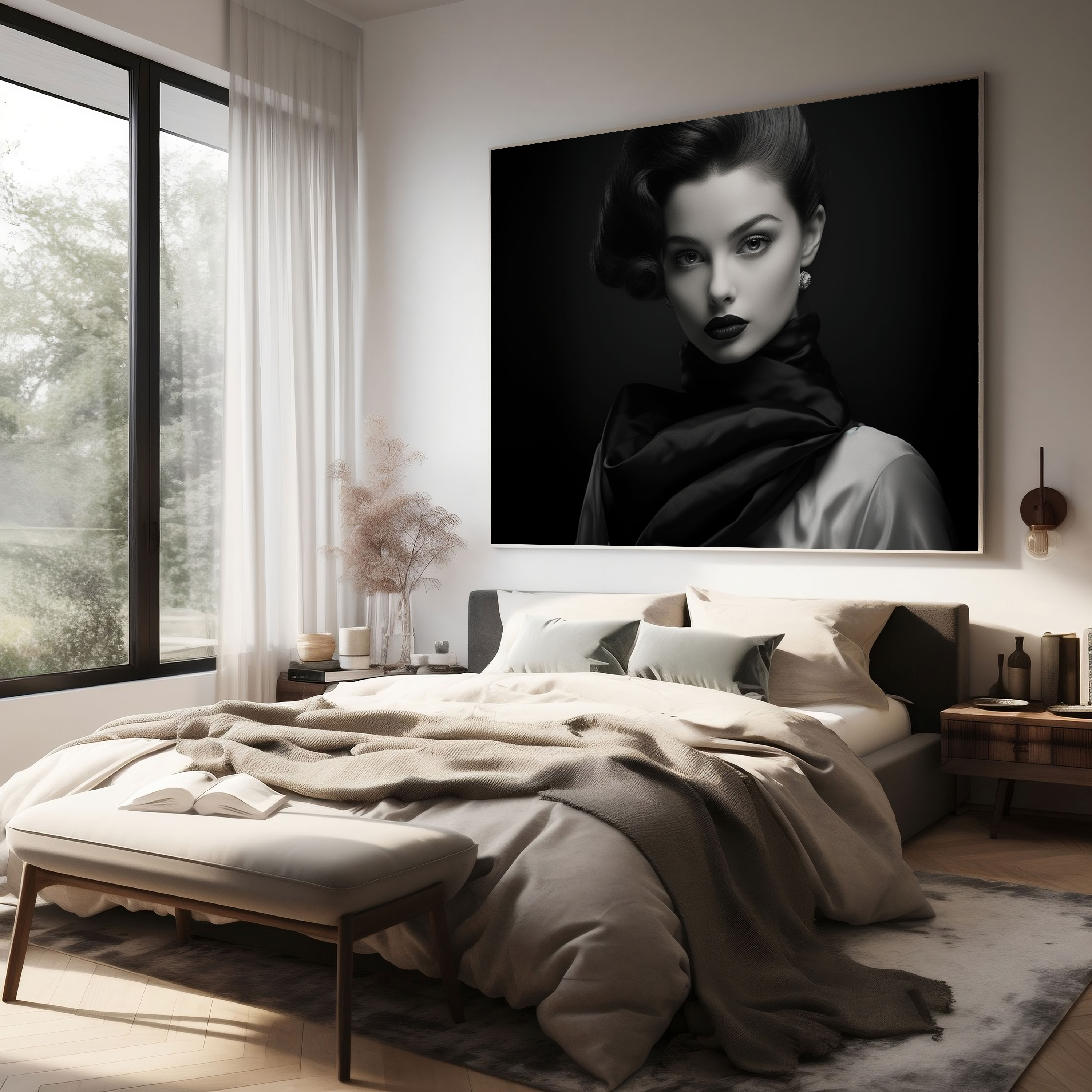 Hermes Canvas Print - Vintage Black And White Wall Art - Hermes, Classic, Hermes, Canvas