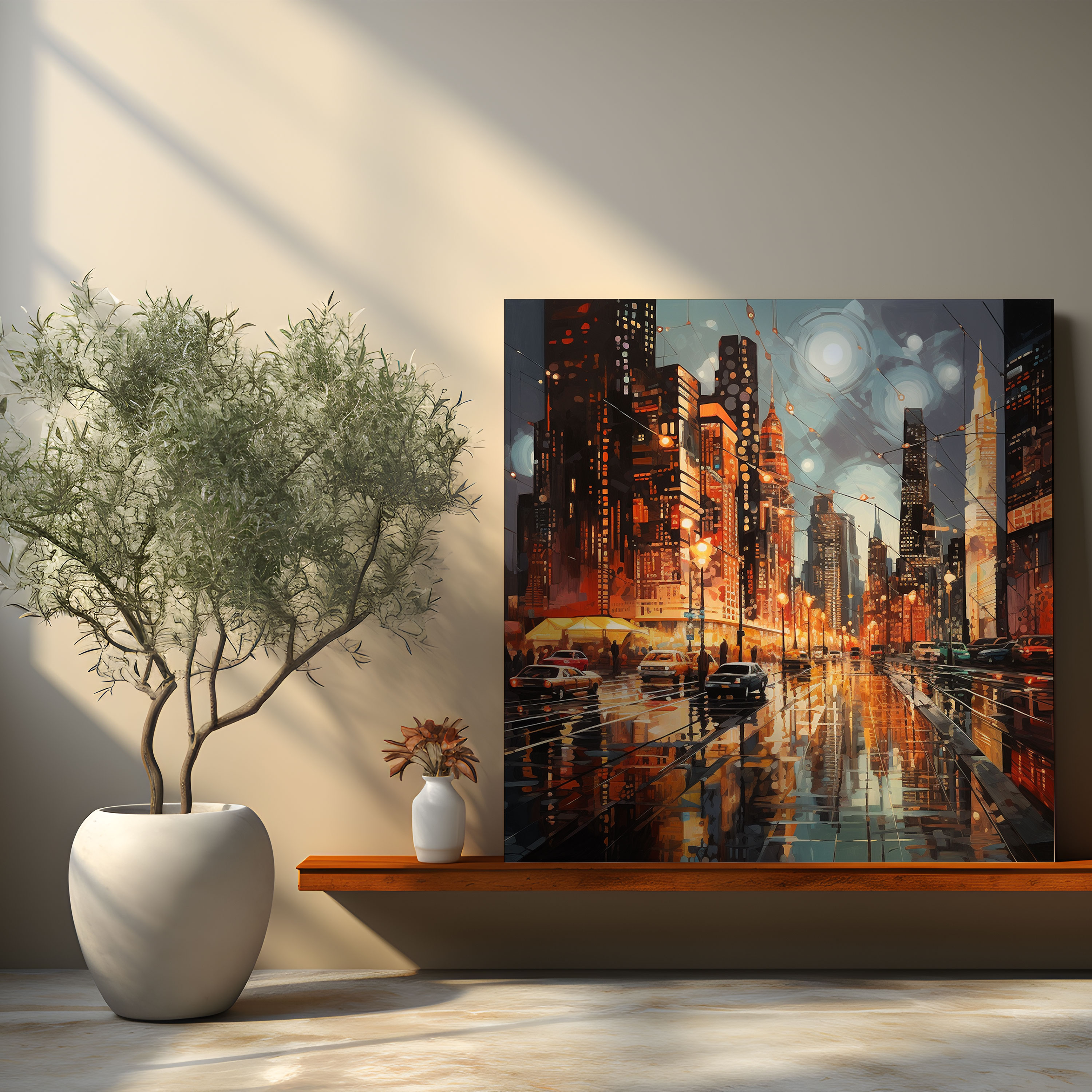 Hermes Canvas Print - Cityscape Wall Art - Hermes, Canvas Wall Art, Contemporary, Cityscape