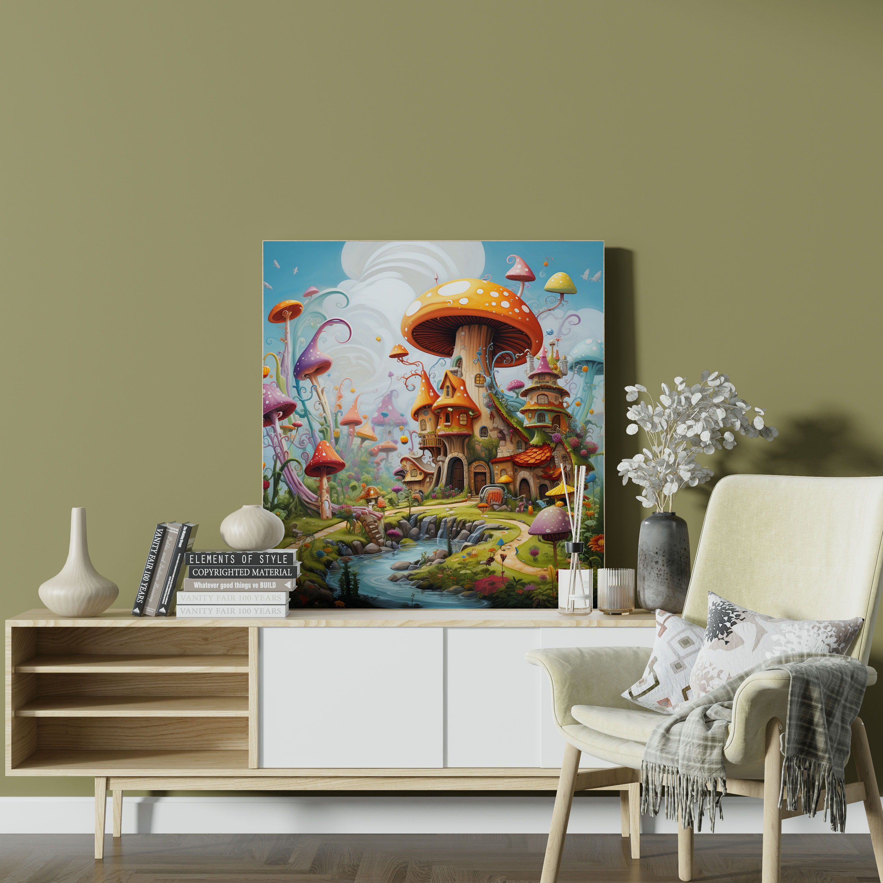 Hermes Canvas Print - Whimsical Wall Art - Hermes, Canvas, Fantastical, Wall Decoration
