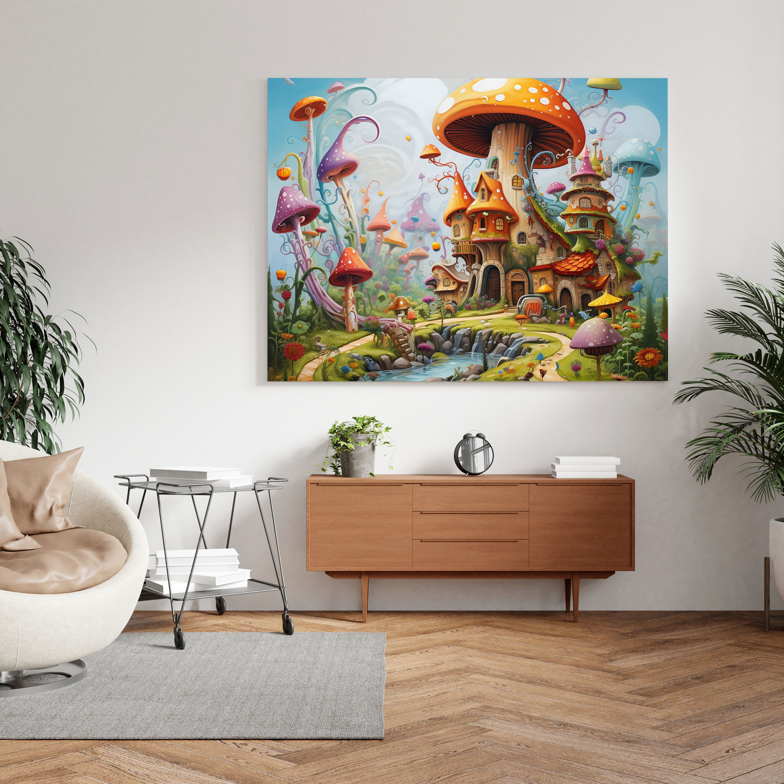 Hermes Canvas Print - Whimsical Wall Art - Hermes, Canvas, Fantastical, Wall Decoration