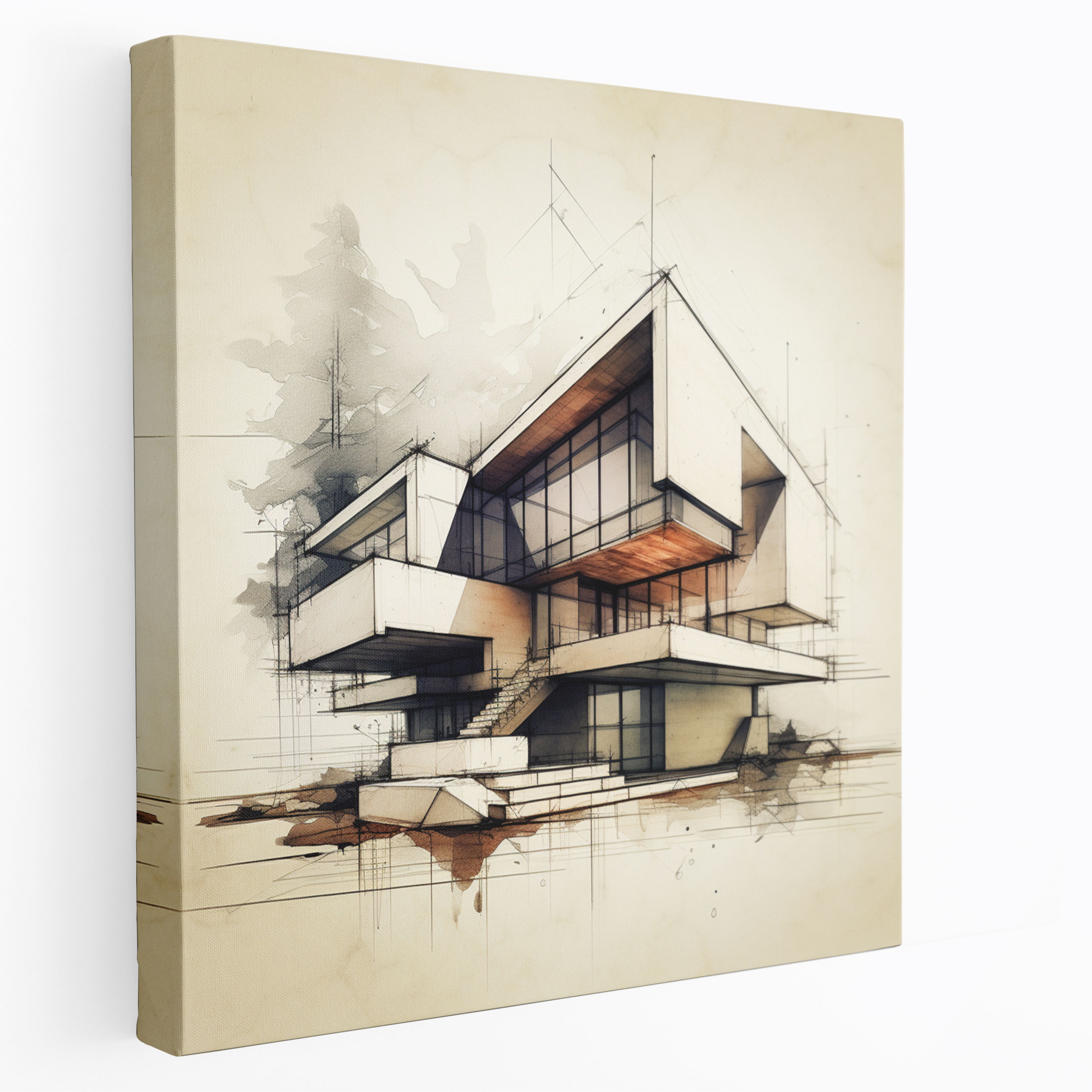 Hermes Canvas Print - Architecture Wall Art - Hermes, Geometric, Modern, Architecture