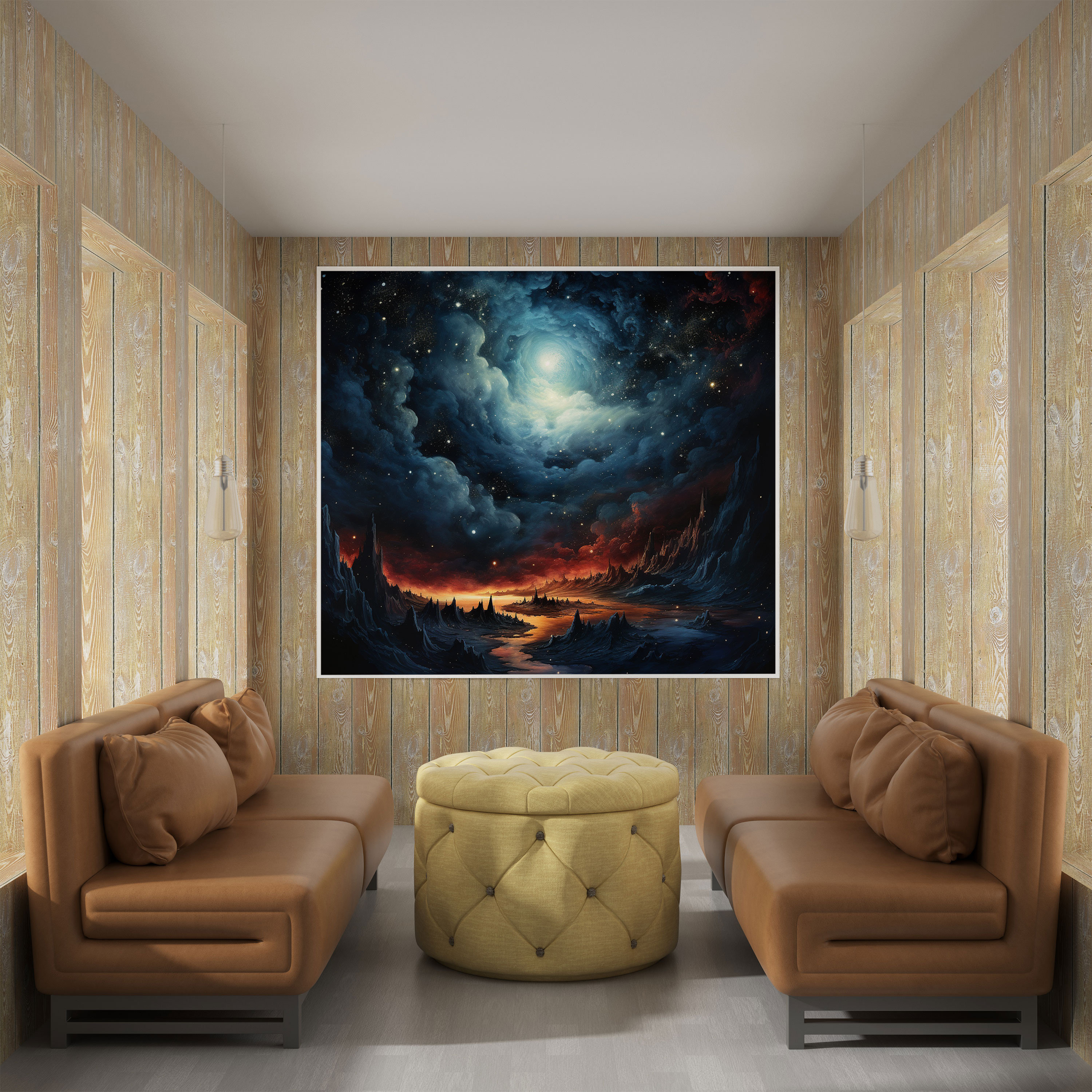 Hermes Canvas Print - Celestial Wall Art - Hermes, Celestial, Night Sky, Canvas Wall Art