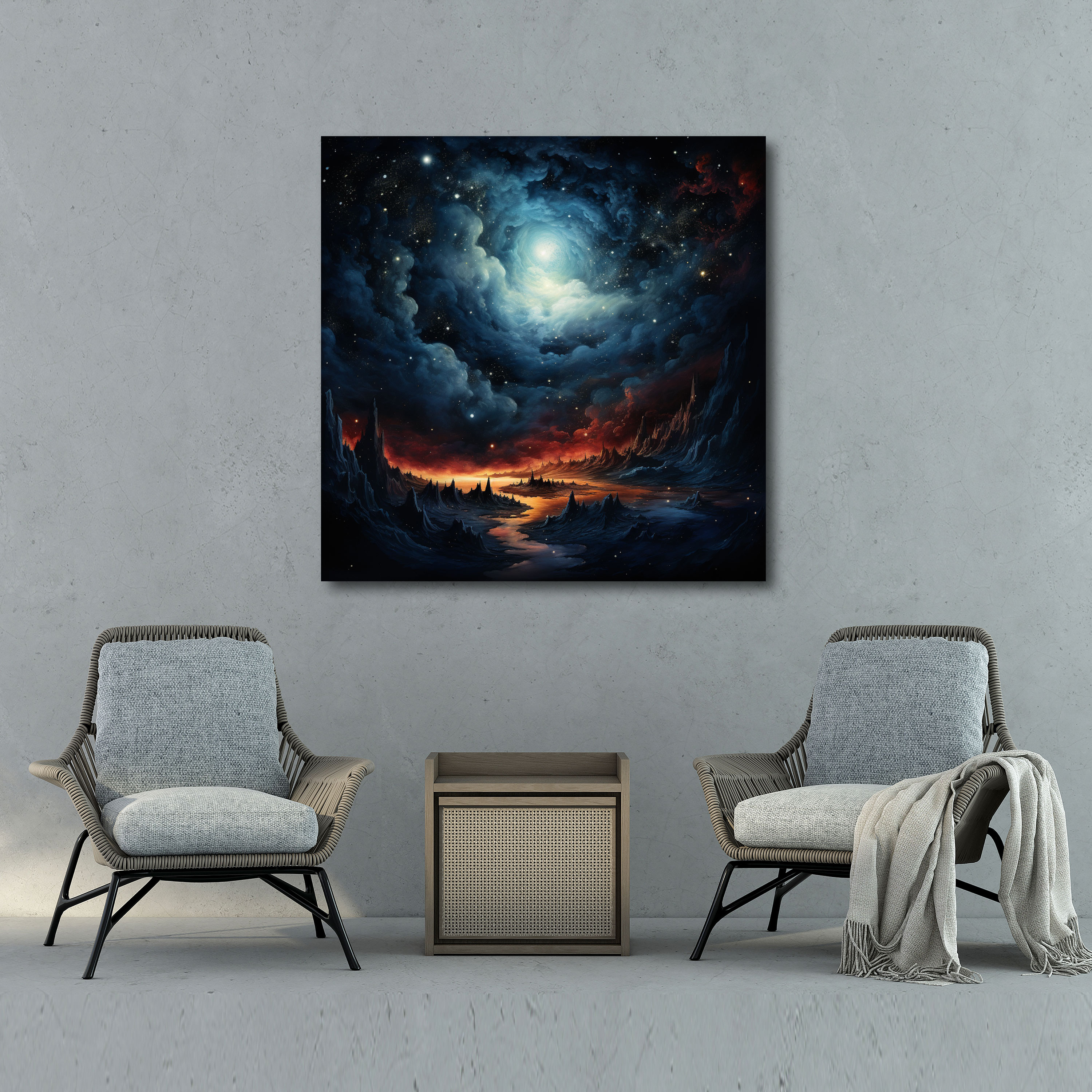 Hermes Canvas Print - Celestial Wall Art - Hermes, Celestial, Night Sky, Canvas Wall Art
