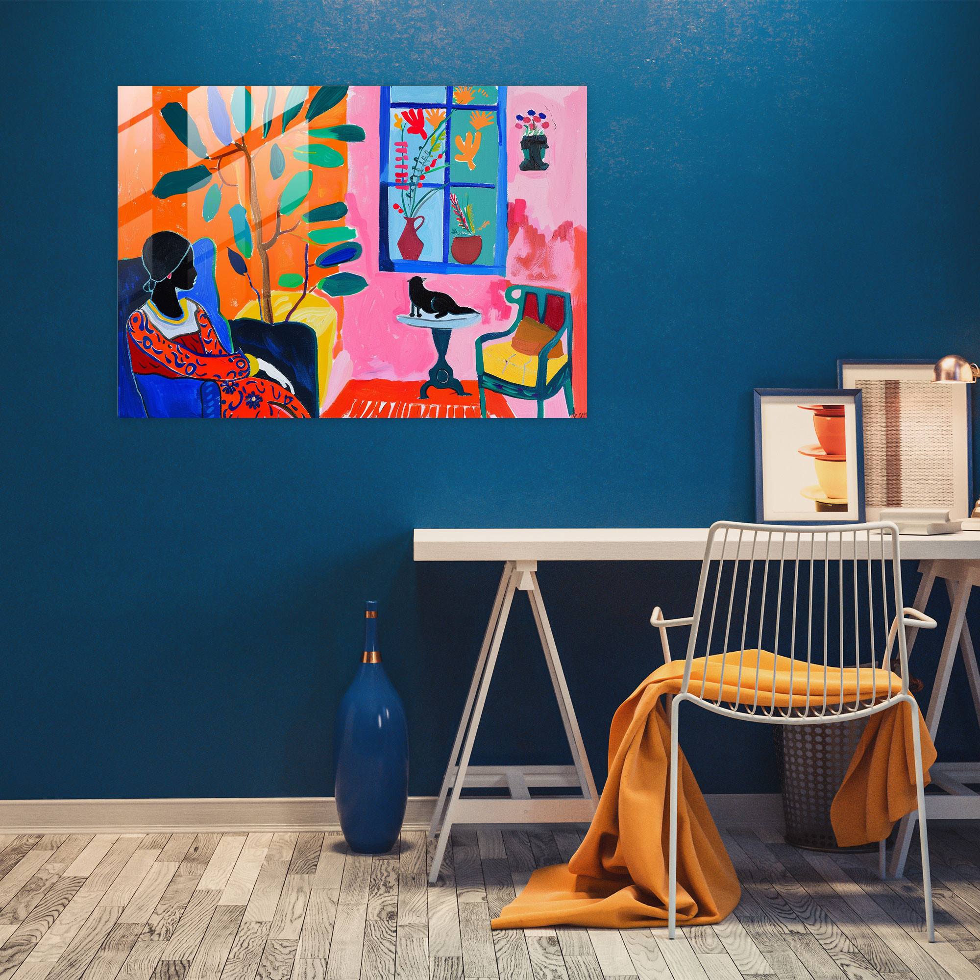 Henri Matisse Glass Print Wall Decoration - Henri Matisse, Henri Matisse, Glass Wall Art, Glass Art