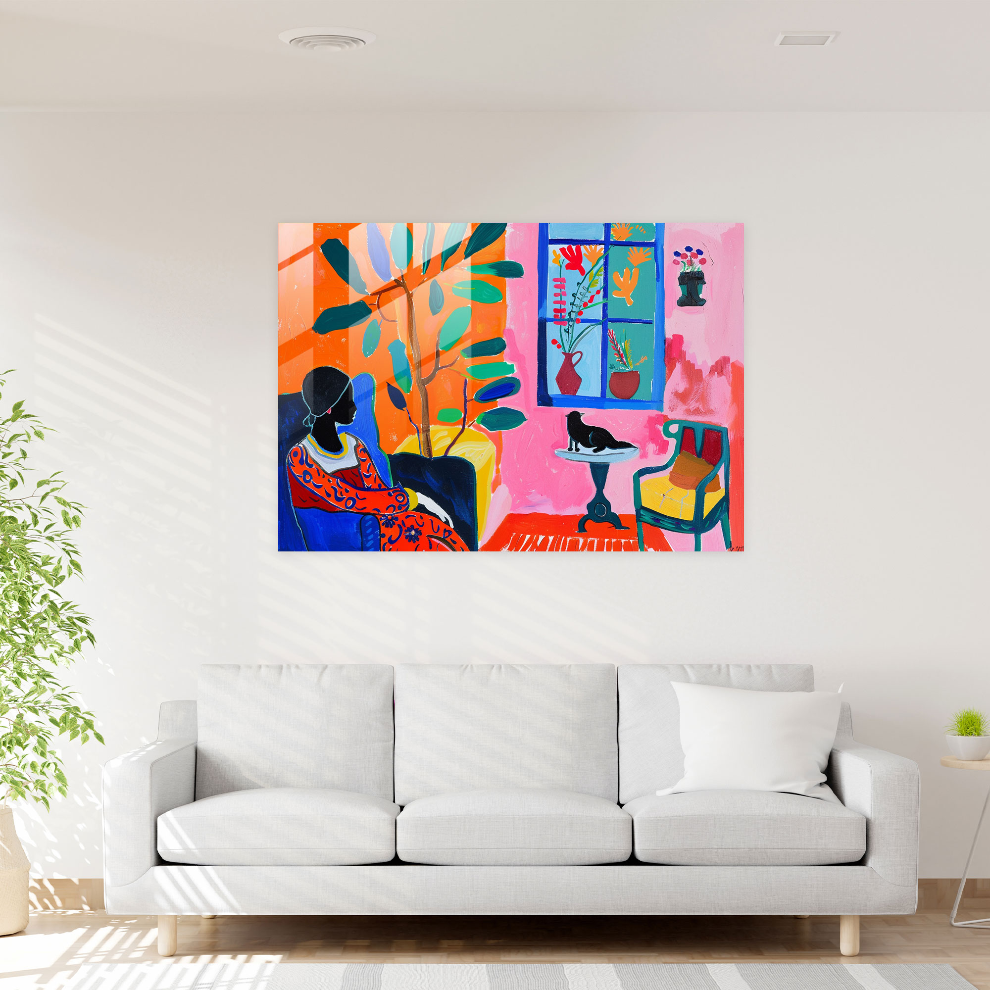 Henri Matisse Glass Print Wall Decoration - Henri Matisse, Henri Matisse, Glass Wall Art, Glass Art