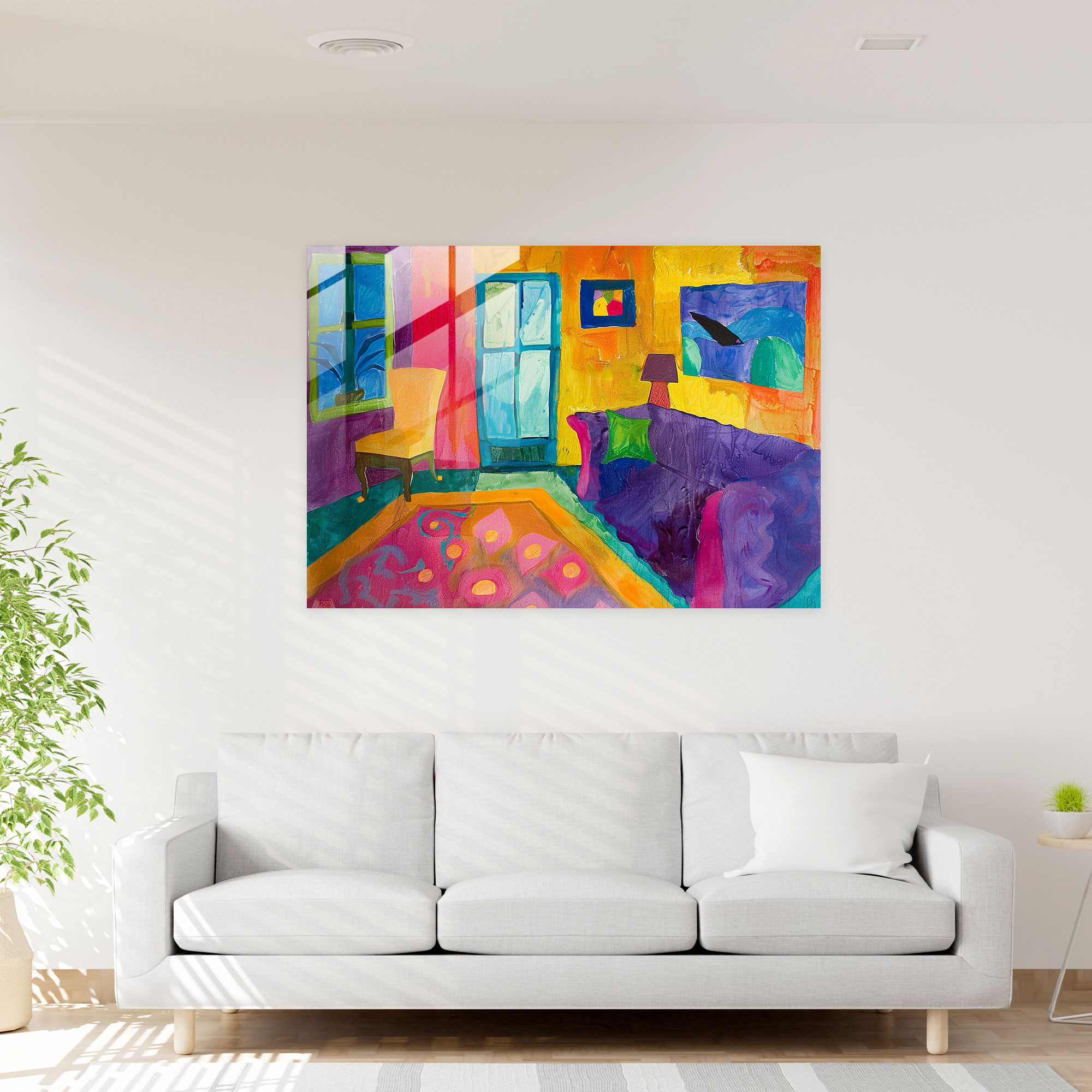 Henri Matisse Modern Art - Henri Matisse, Modern Art, Glass Print, Henri Matisse
