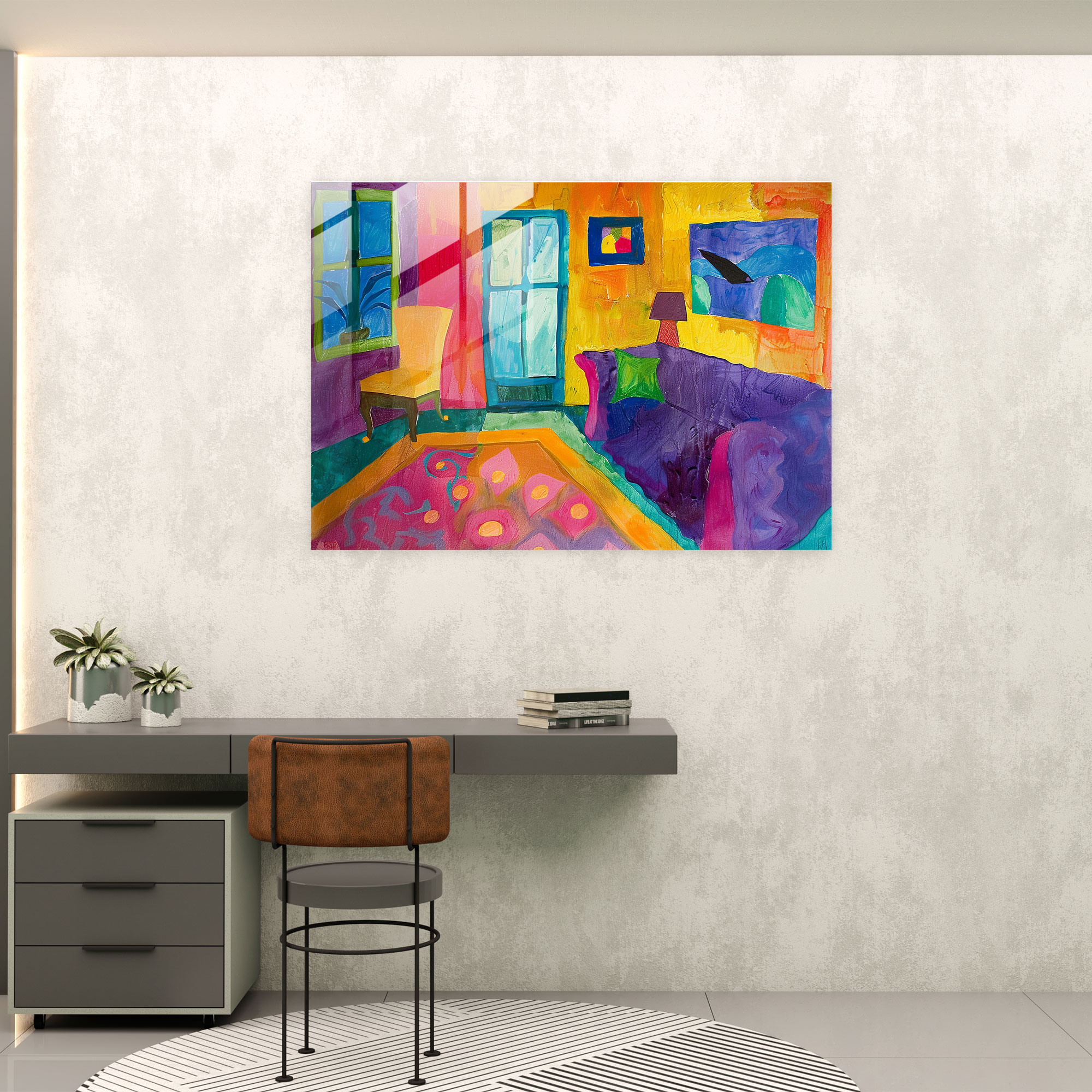 Henri Matisse Modern Art - Henri Matisse, Modern Art, Glass Print, Henri Matisse