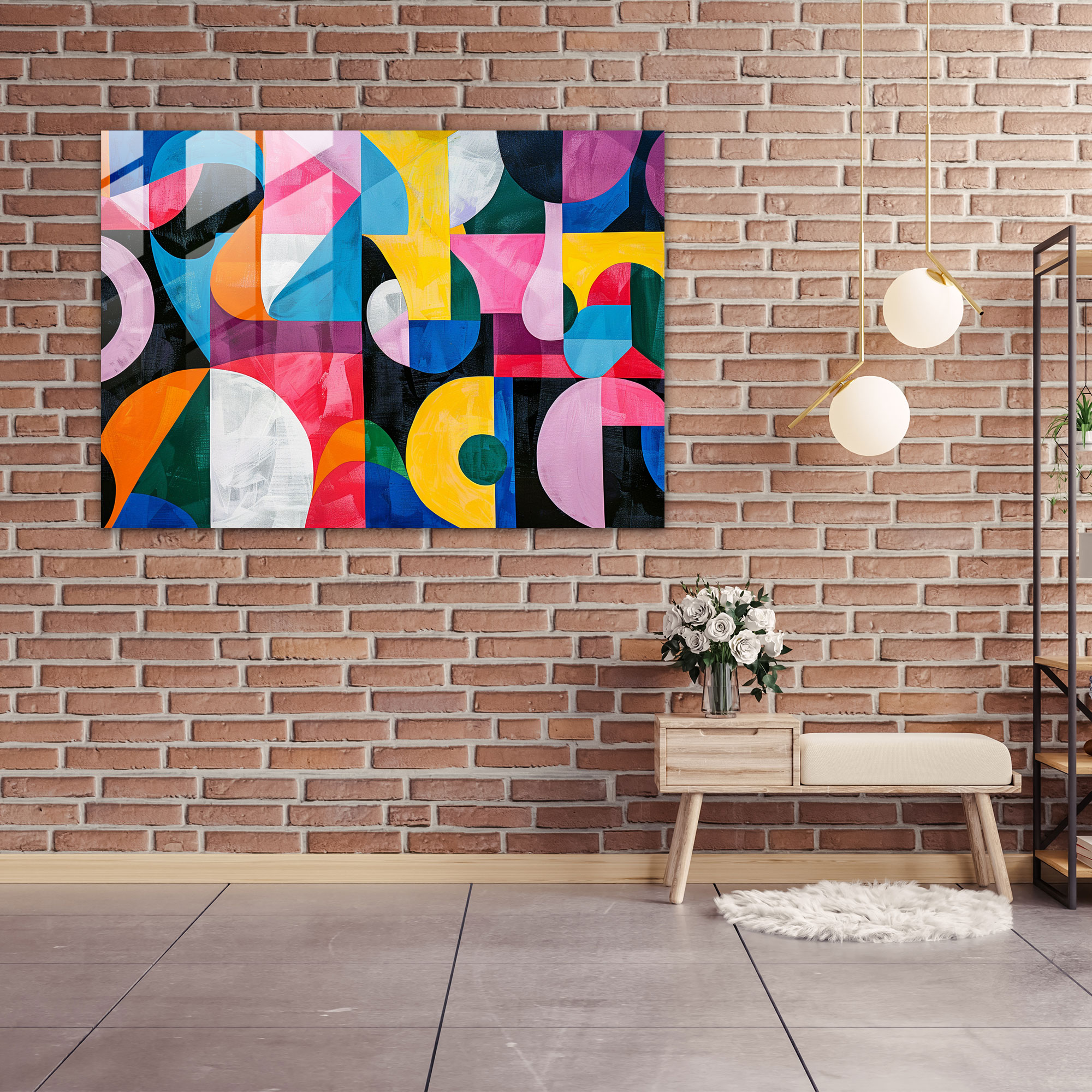 Henri Matisse Glass Print - Geometrical Shapes - Henri Matisse, Wall Decoration, Modern Art, Henri Matisse