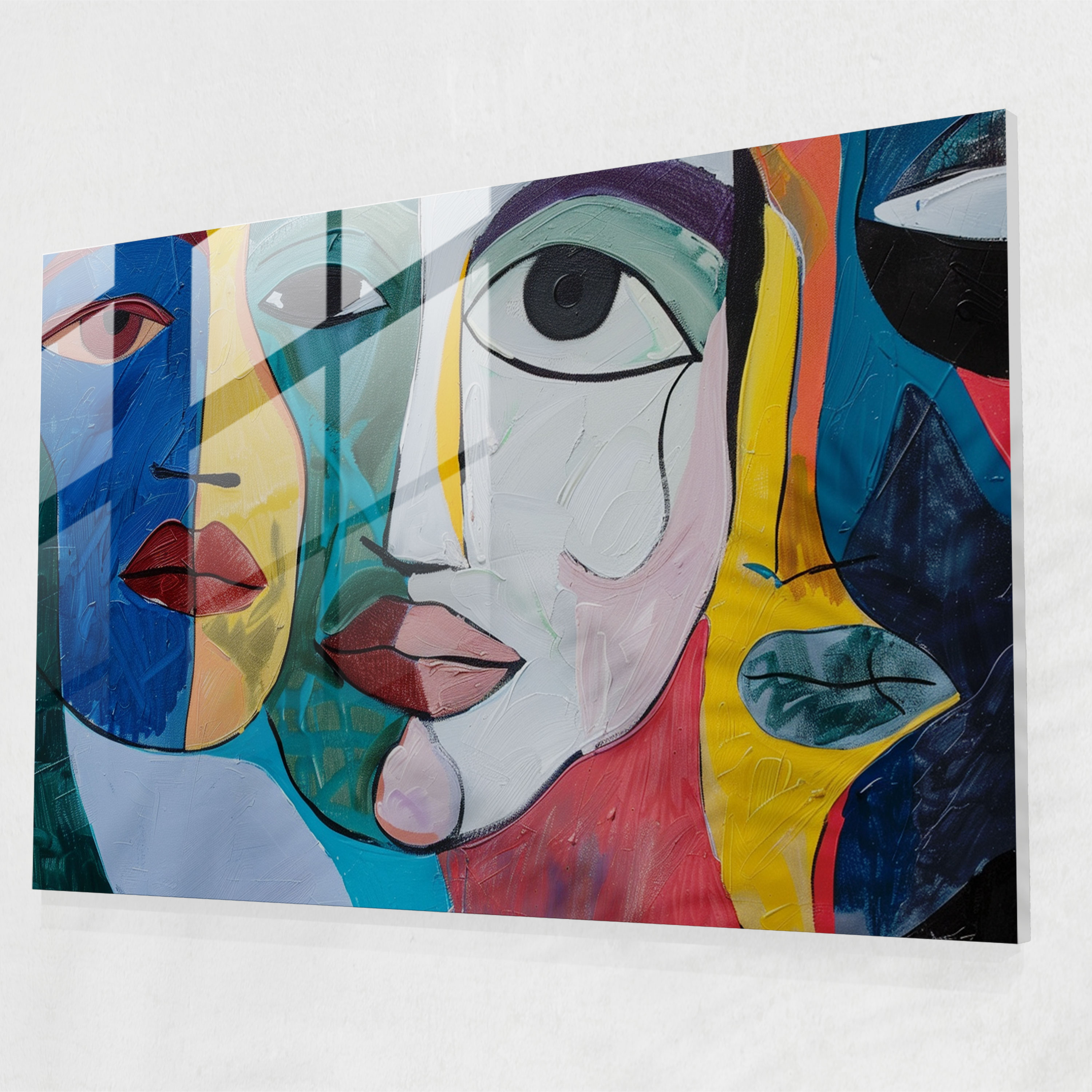 Henri Matisse Home Decoration - Abstract Faces - Henri Matisse, Home Decoration, Wall Decoration, Glass Print