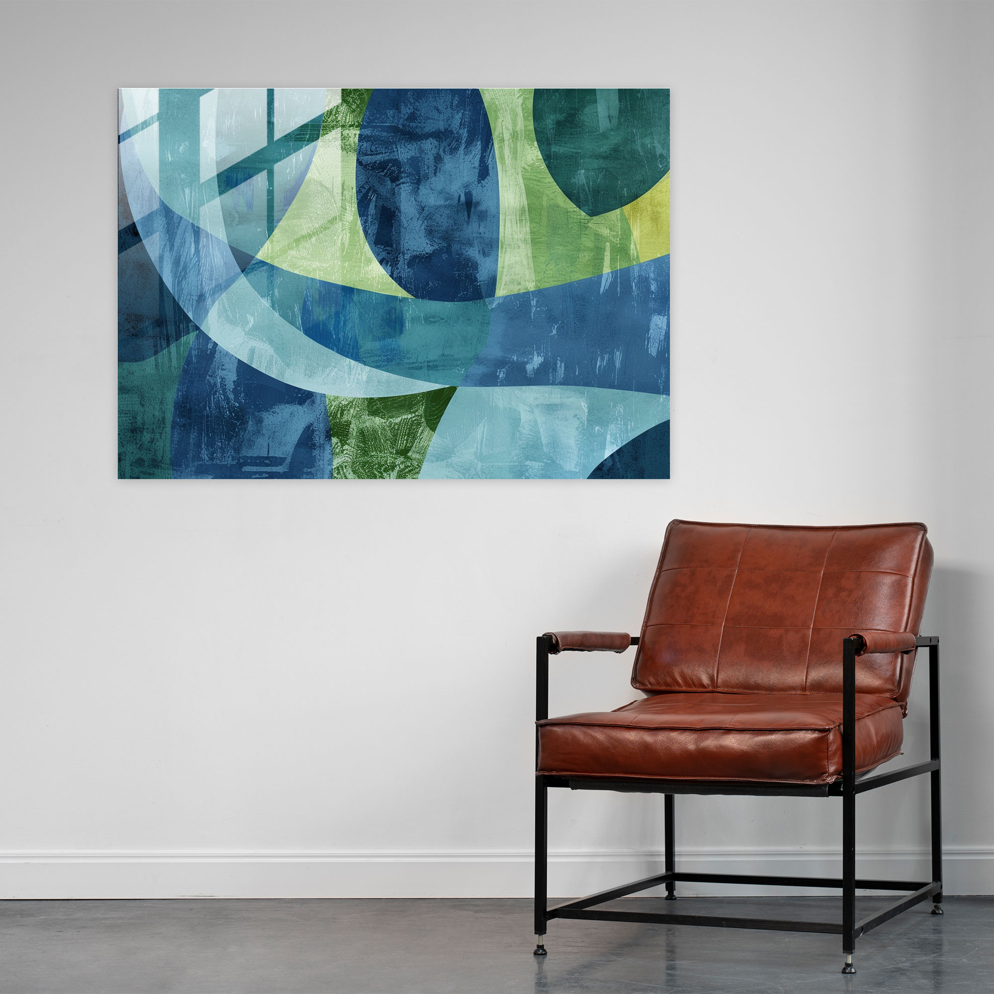 Blue And Green Henri Matisse Glass Print - Henri Matisse, Wall Decoration, Modern Art, Glass Print