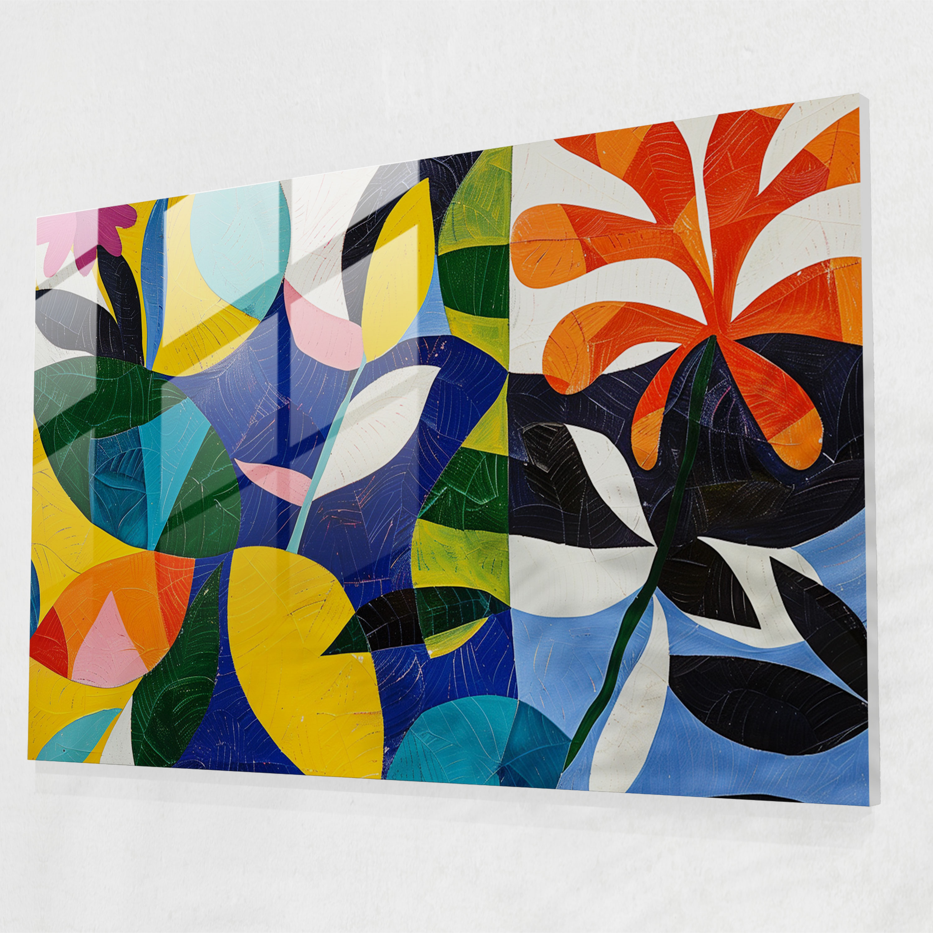 Organic Shapes Henri Matisse Glass Print - Henri Matisse, Home Decoration, Henri Matisse, Wall Decoration