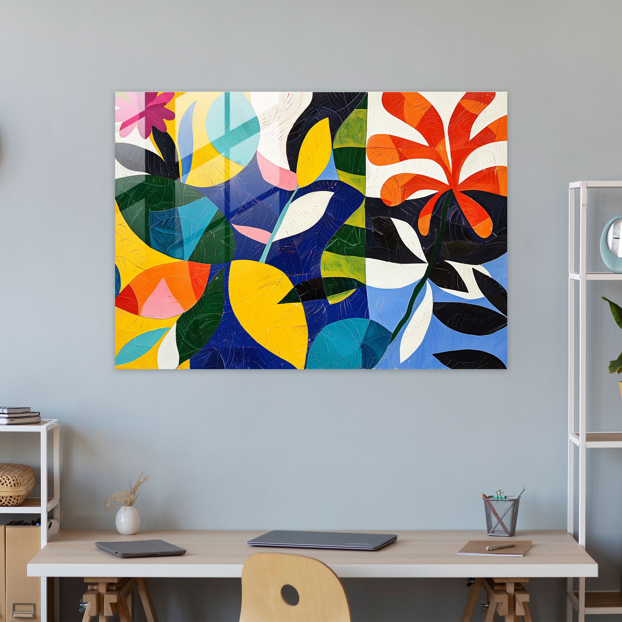 Organic Shapes Henri Matisse Glass Print - Henri Matisse, Home Decoration, Henri Matisse, Wall Decoration