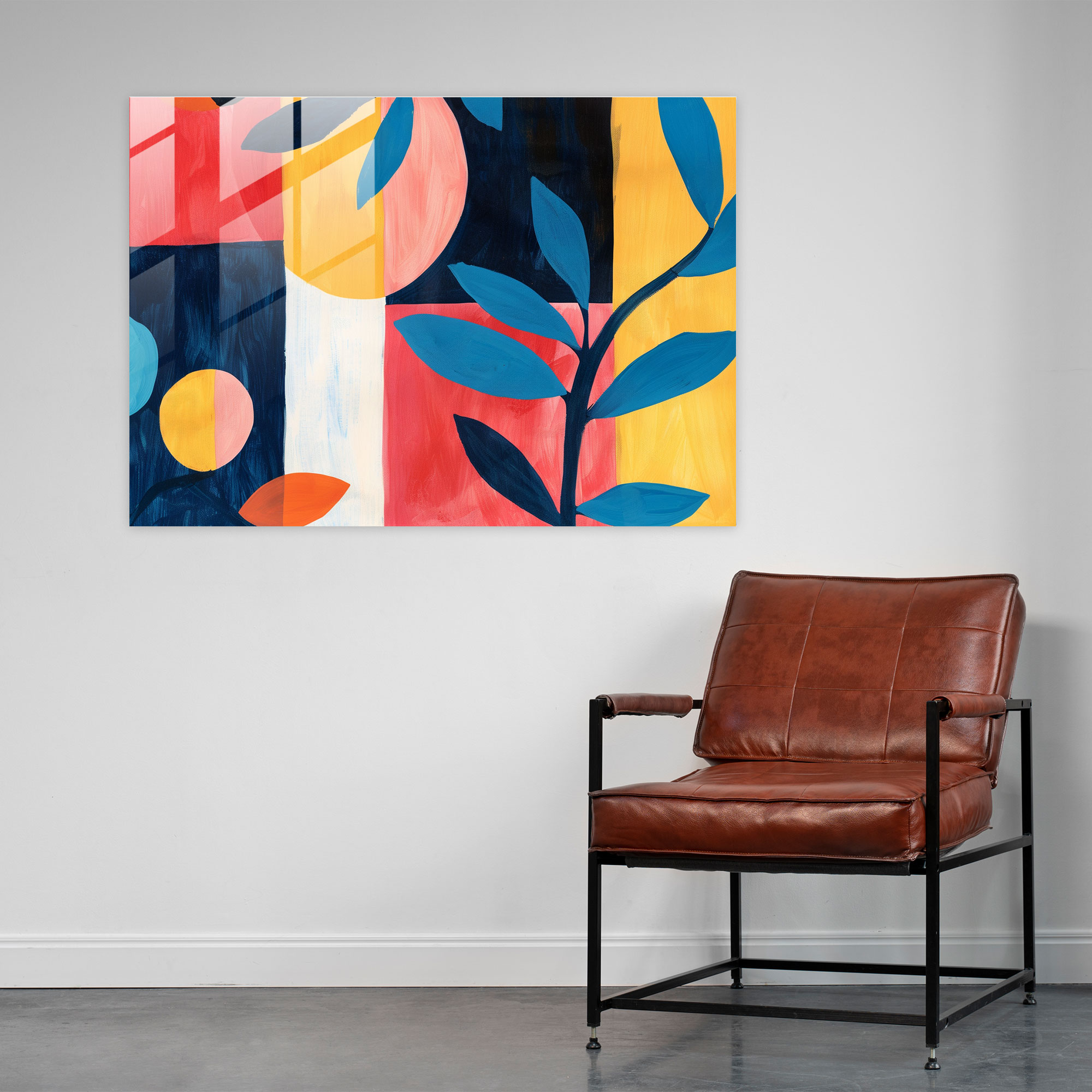 Contrasting Colors Henri Matisse Glass Wall Art - Henri Matisse, Henri Matisse, Wall Decoration, Glass Wall Art