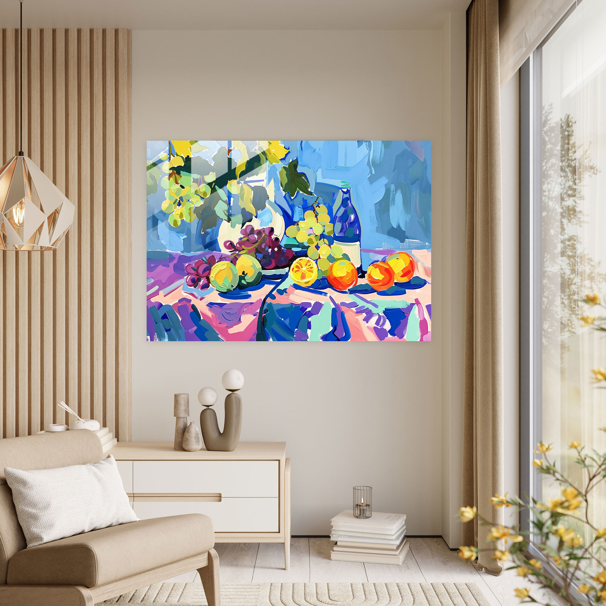 Henri Matisse Glass Wall Art - Vibrant Still Life - Henri Matisse, Wall Decoration, Home Decoration, Henri Matisse