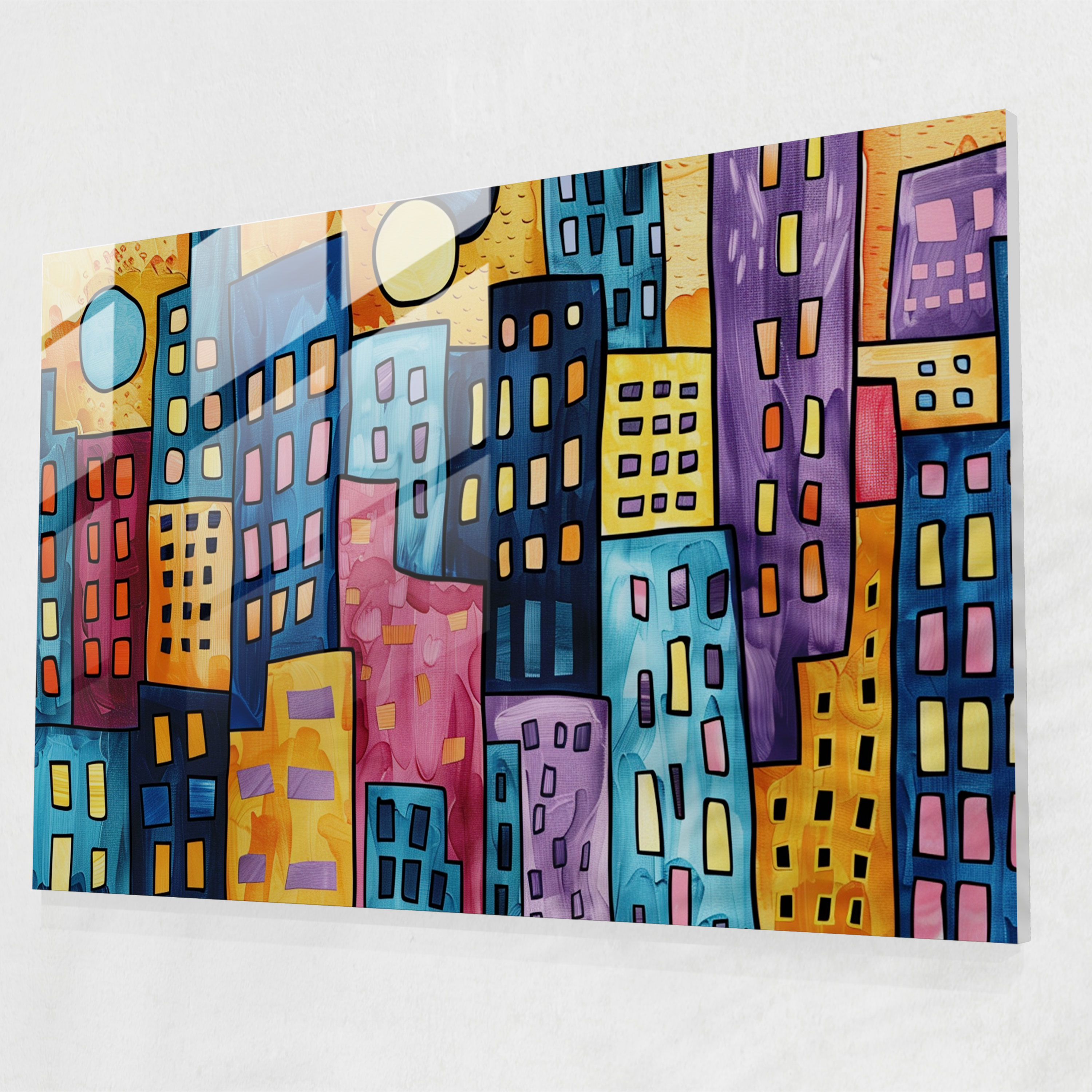 Henri Matisse Glass Art - Abstract Cityscape - Henri Matisse, Wall Decoration, Modern Art, Henri Matisse